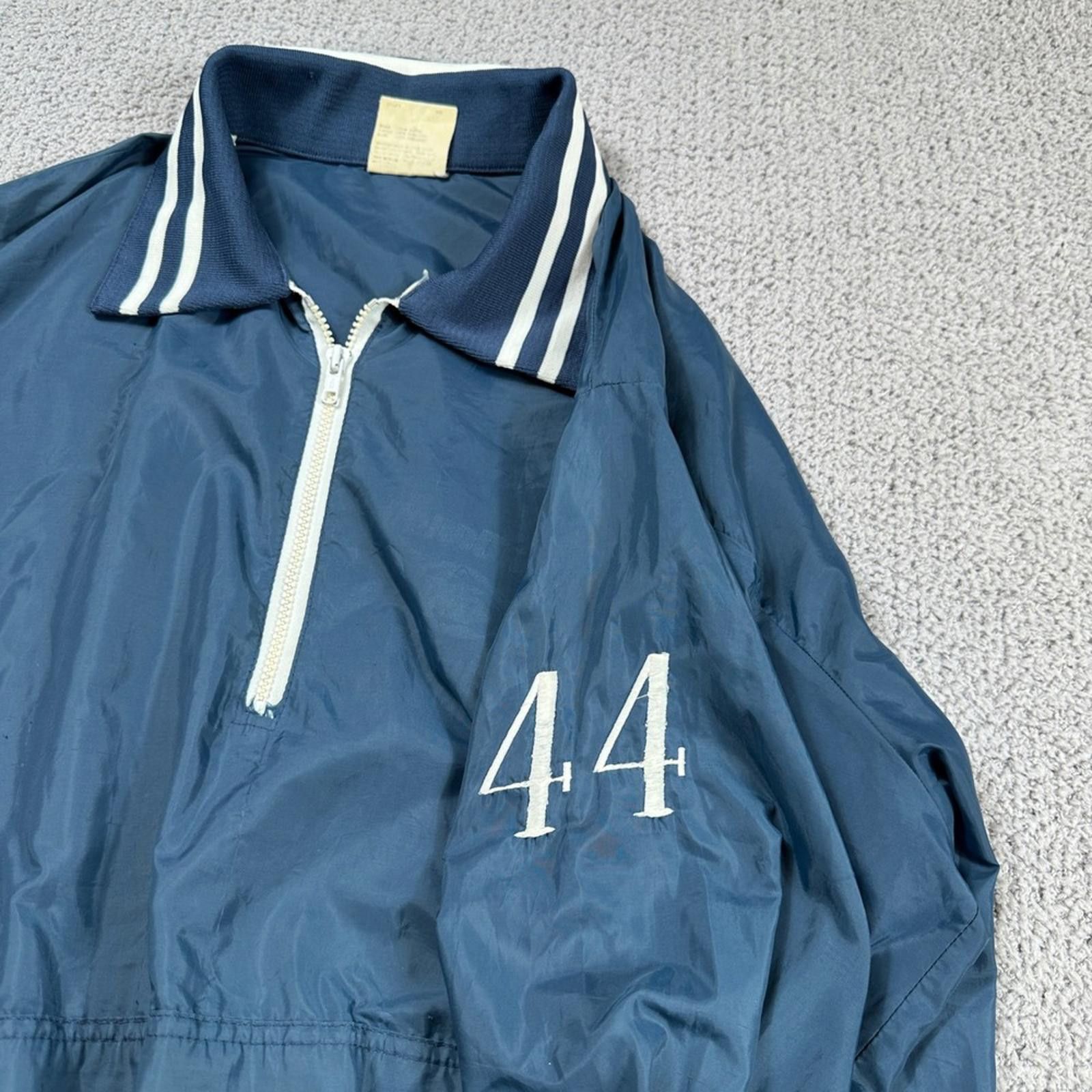 Other Vintage Windless Mens 44 Navy Blue Zip Pullover Jacket XXL Size US XXL / EU 58 / 5 - 4 Thumbnail
