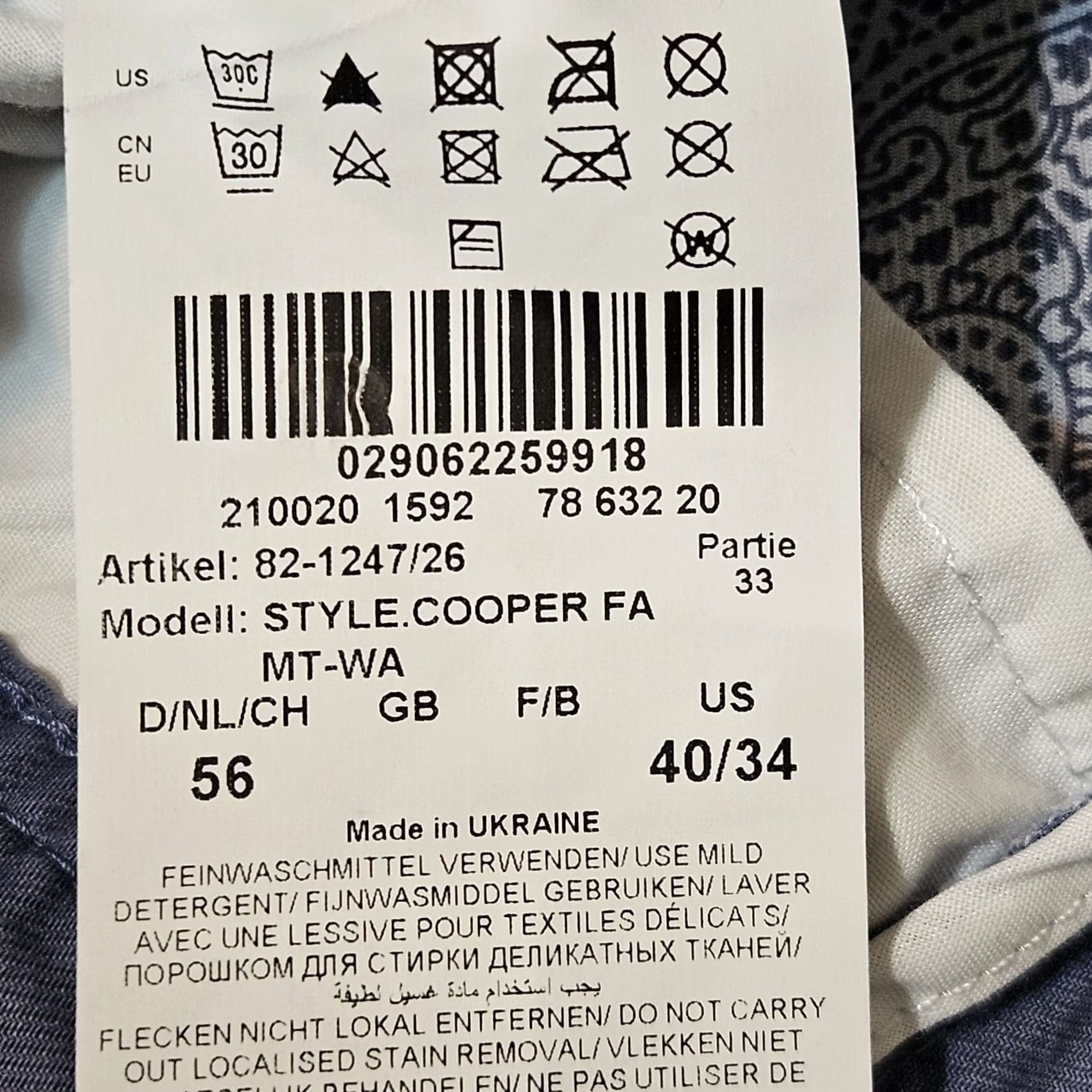 BRAX Brax Cooper Fancy Pants Midnight Blue Pants Regular Fit MENS 38x29 Size US 38 / EU 54 - 6 Thumbnail