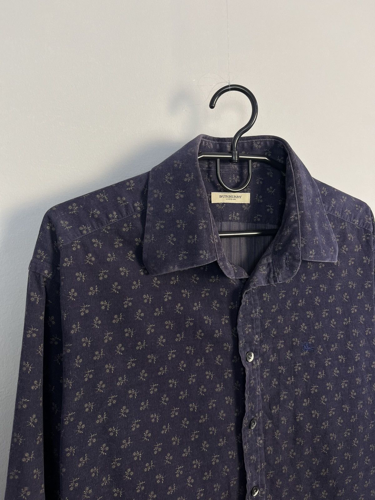 Burberry Burberry London Floral Cotton Long Sleeve Shirt Made in UK Size US L / EU 52-54 / 3 - 2 Thumbnail