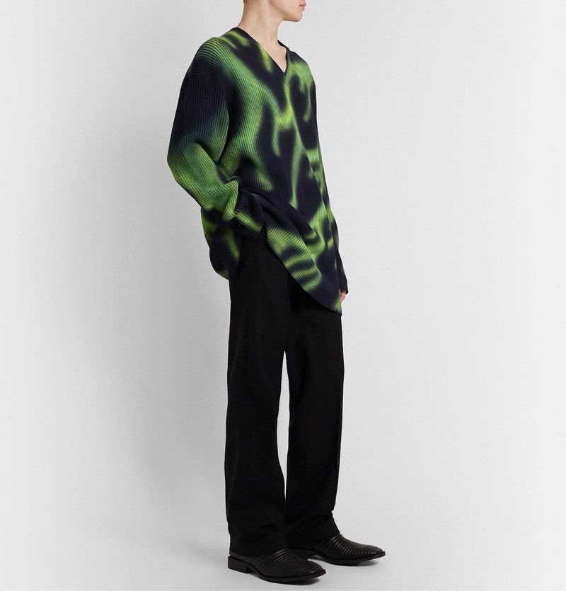 Balenciaga Resort 2020 “Flame” Spray-Paint Airbrush Graffiti Knit Size US S / EU 44-46 / 1 - 3 Thumbnail