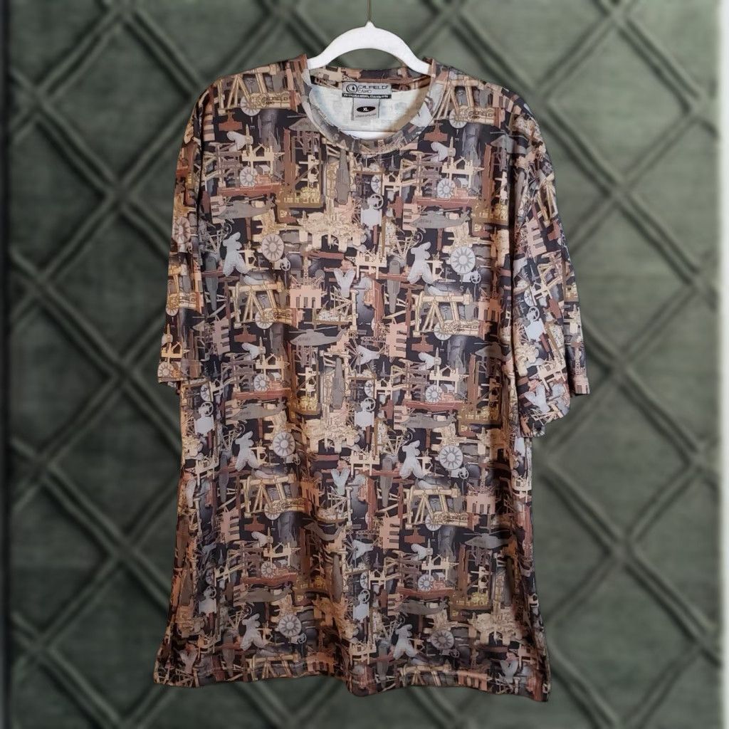 AMO VINTAGE Oilfield Camo T Shirt Camouflage Mens XL Workwear Size US XL / EU 56 / 4 - 1 Thumbnail