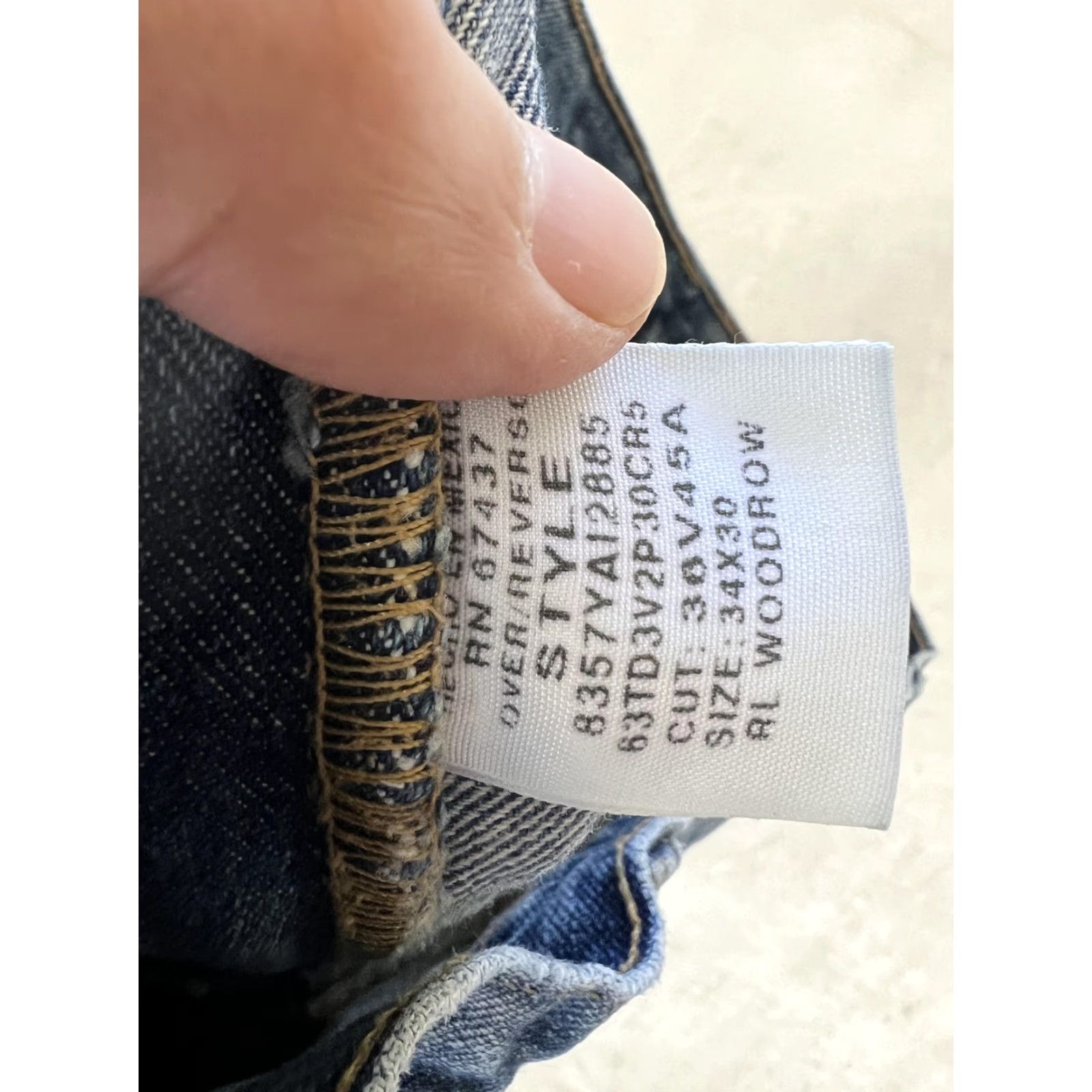 Vintage VINTAGE Polo Jeans Co Jeans Mens 34x30 Blue Relaxed Straight Denim Distress Y2K Size US S / EU 44-46 / 1 - 7 Thumbnail