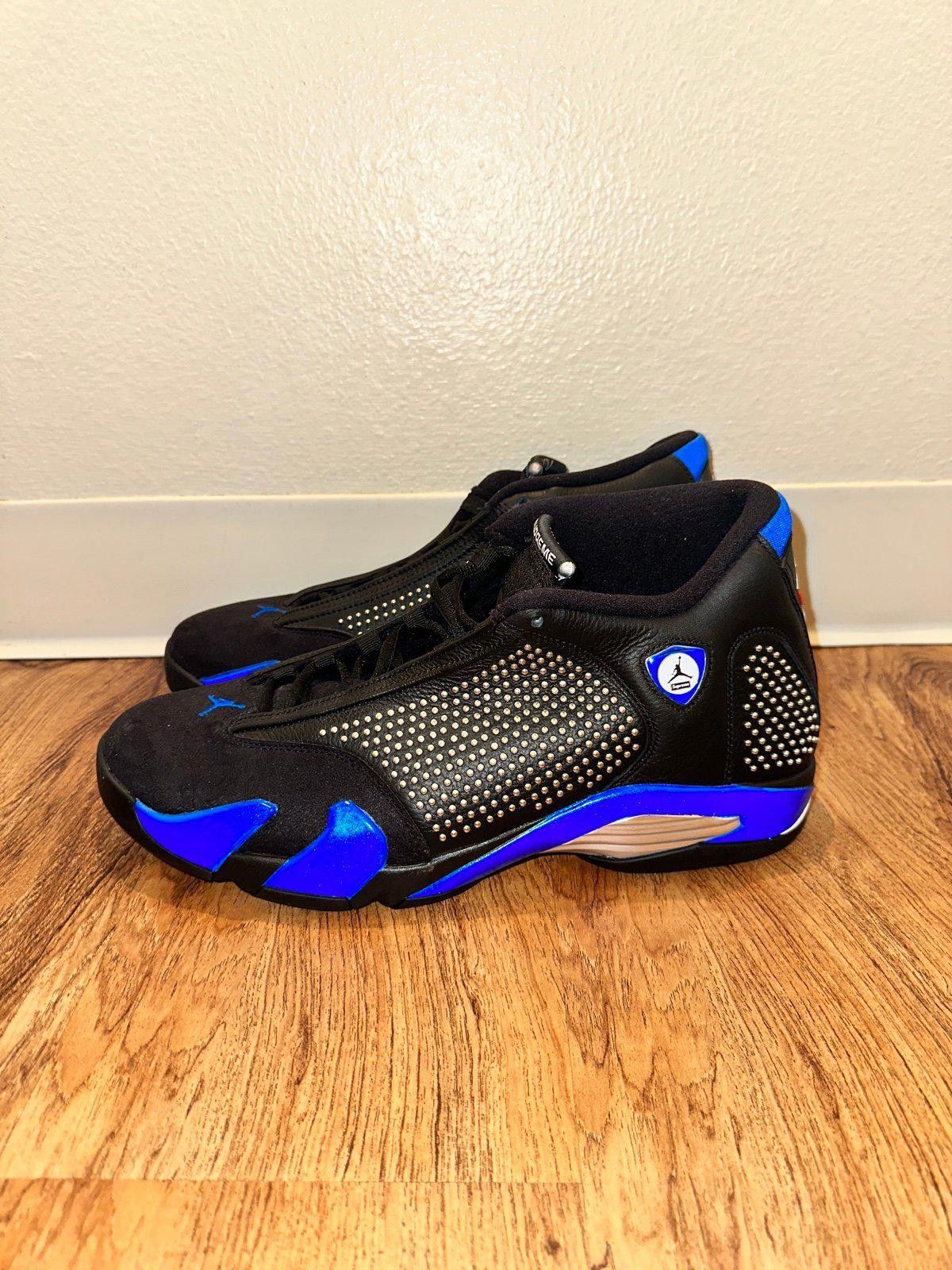 Jordan Brand Jordan 14 Retro Supreme Black Size US 9.5 / EU 42-43 - 3 Thumbnail