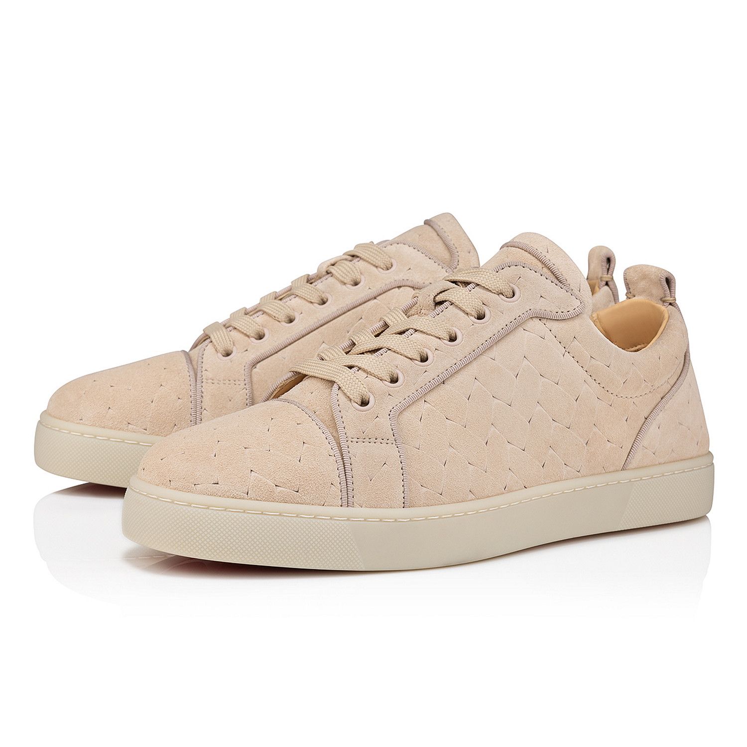 Christian Louboutin os11x0125 Orlato Flat Crosta Braids Low-Top Sneakers Beige Size US 11 / EU 44 - 5 Thumbnail