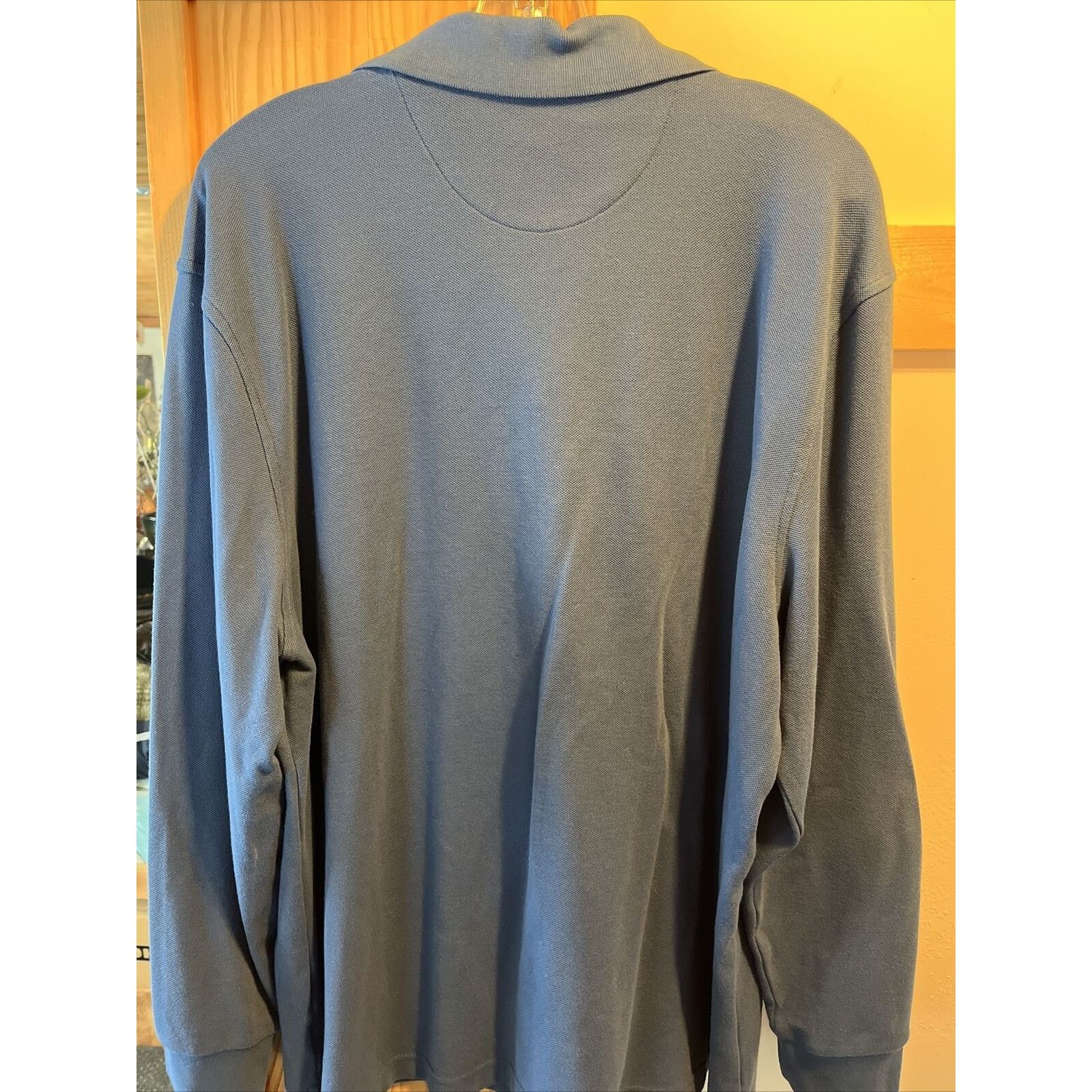 Club Room Club Room Men’s XXL Blue LS Button Cotton Blend Polo Shirt Size US XXL / EU 58 / 5 - 12 Thumbnail