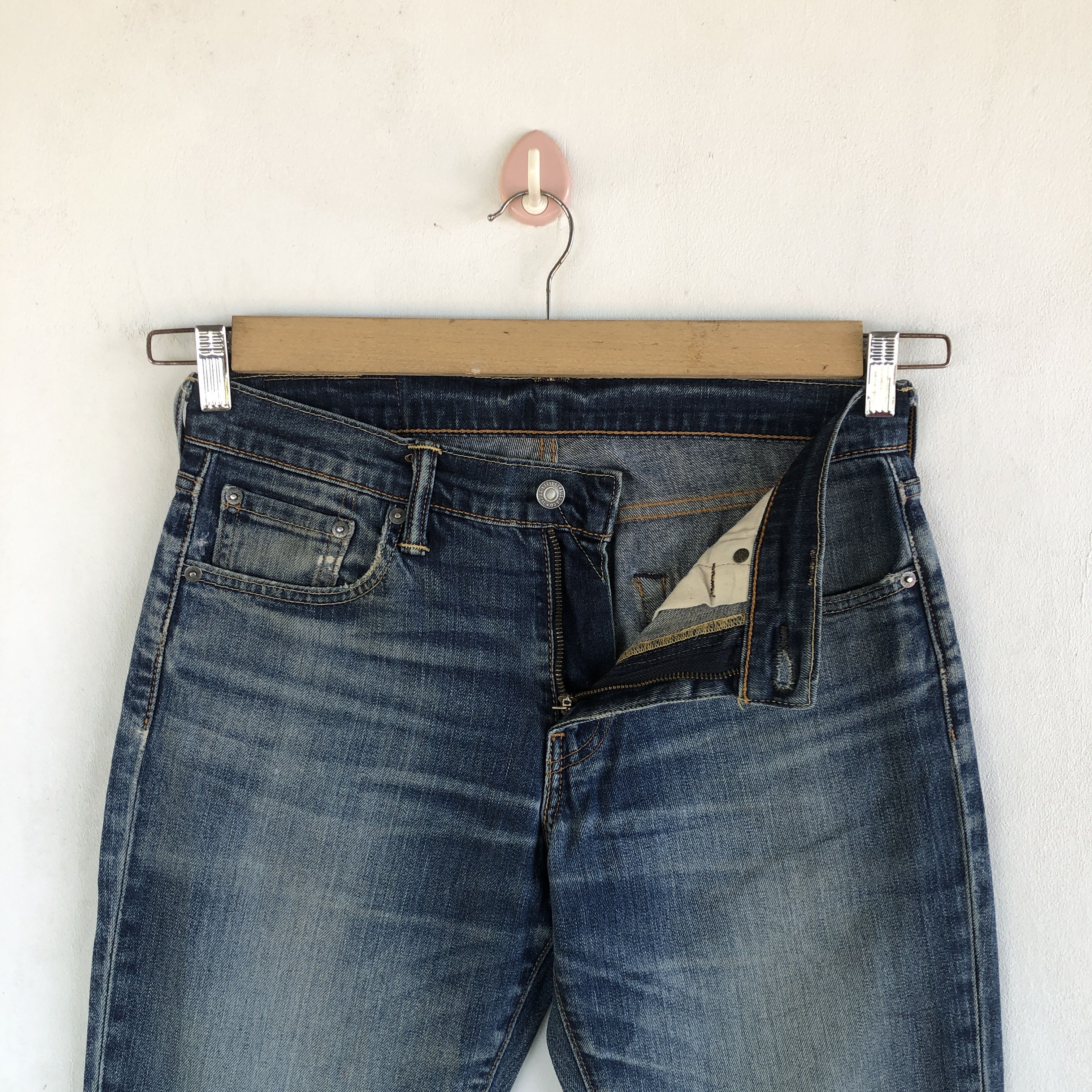 Levi's Vintage Levis 511 Skinny Jeans Distressed Levi's Faded Denim Size US 30 / EU 46 - 6 Thumbnail