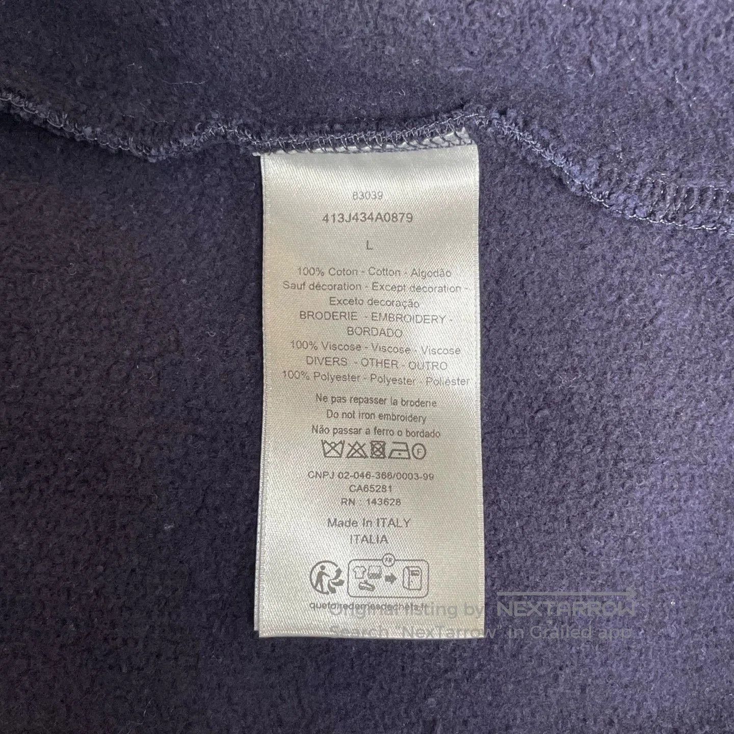 Dior Dior 47 Embroidered Half. Size US L / EU 52-54 / 3 - 6 Thumbnail
