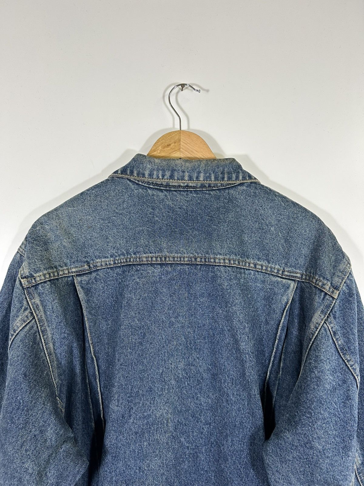 Edwin ⚡️Vintage Edwin Distressed Denim Trucker Jacket Size US L / EU 52-54 / 3 - 18 Thumbnail