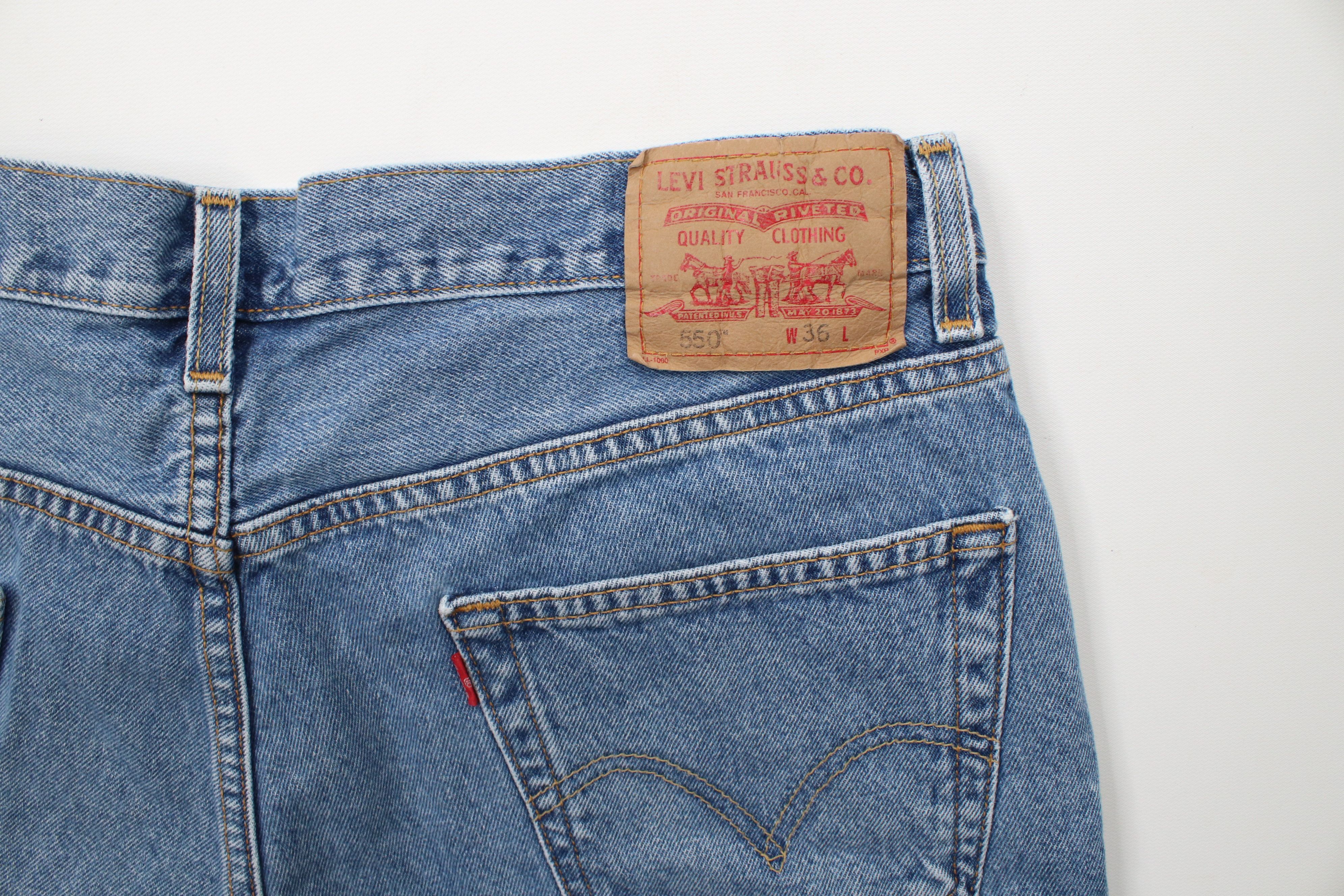 Levi's × Vintage Vintage Y2K 2003 Levis 550 Fit Denim Jean Shorts Jorts Size US 36 / EU 52 - 13 Thumbnail