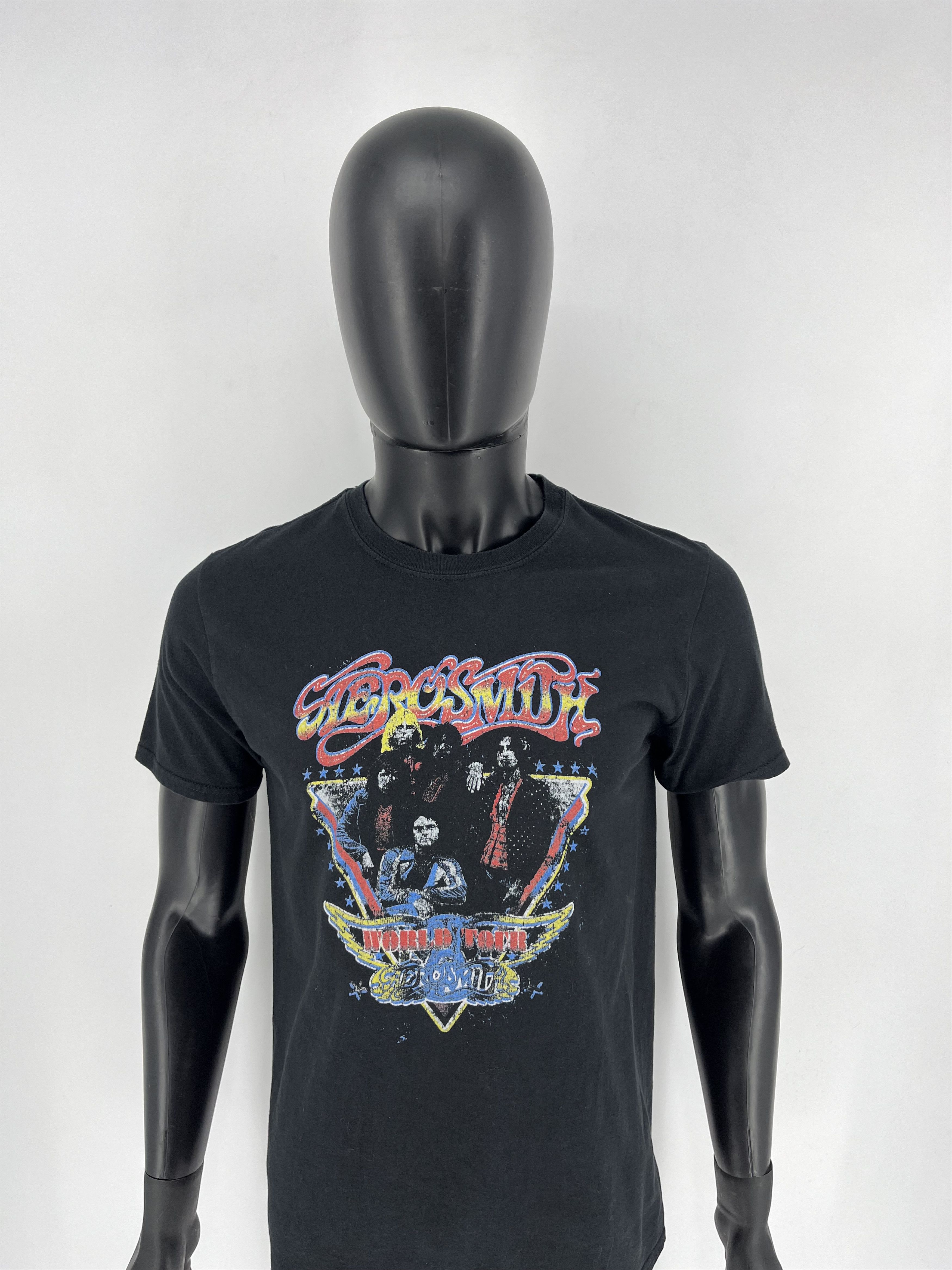 Band Tees × Vintage 00s Vintage Aerosmith World Tour T-Shirt Band Rock Streetwea Size US M / EU 48-50 / 2 - 5 Thumbnail