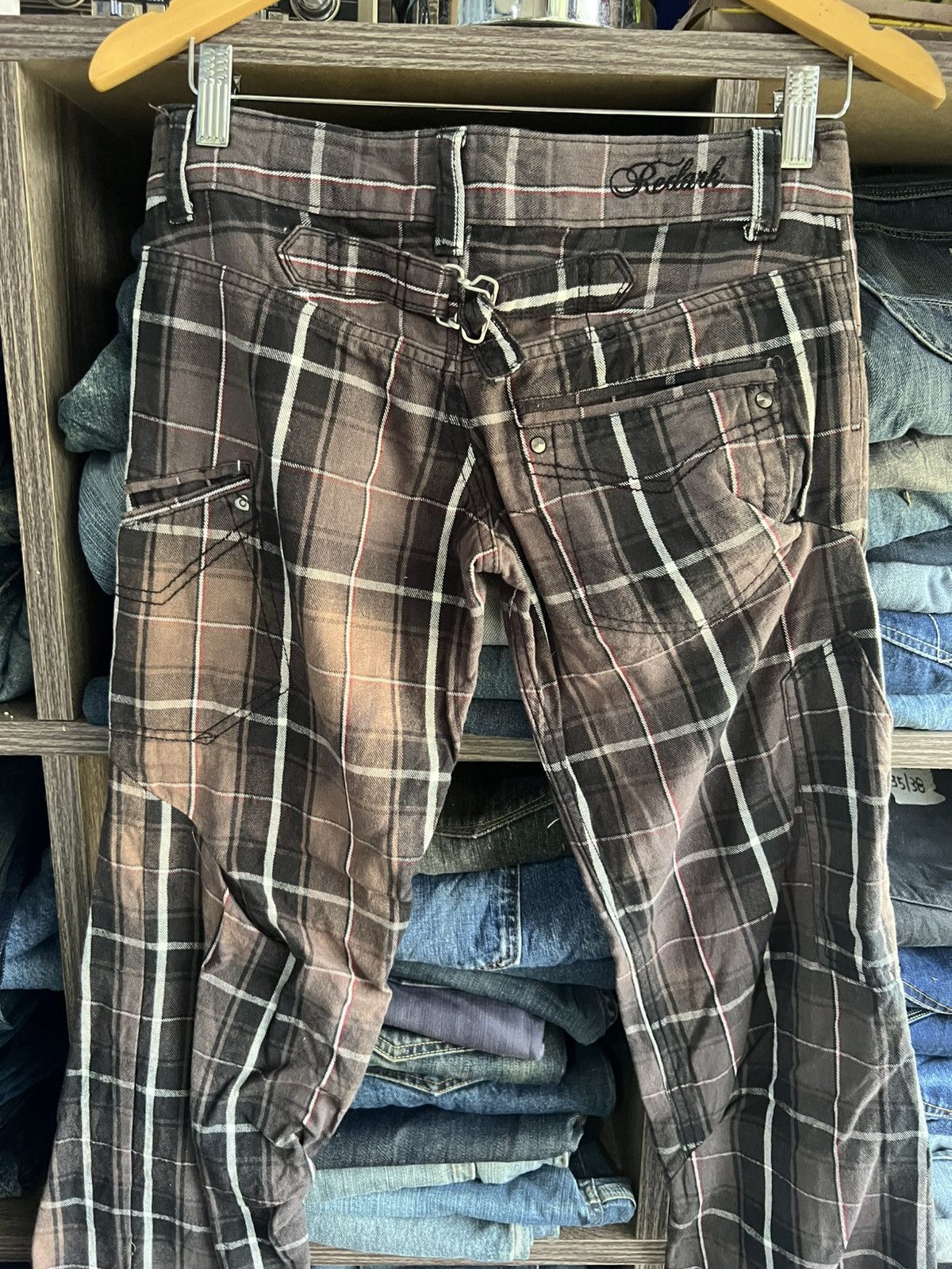 If Six Was Nine 🔥Redark Plaid Cargo Pant Size 29" - 11 Thumbnail