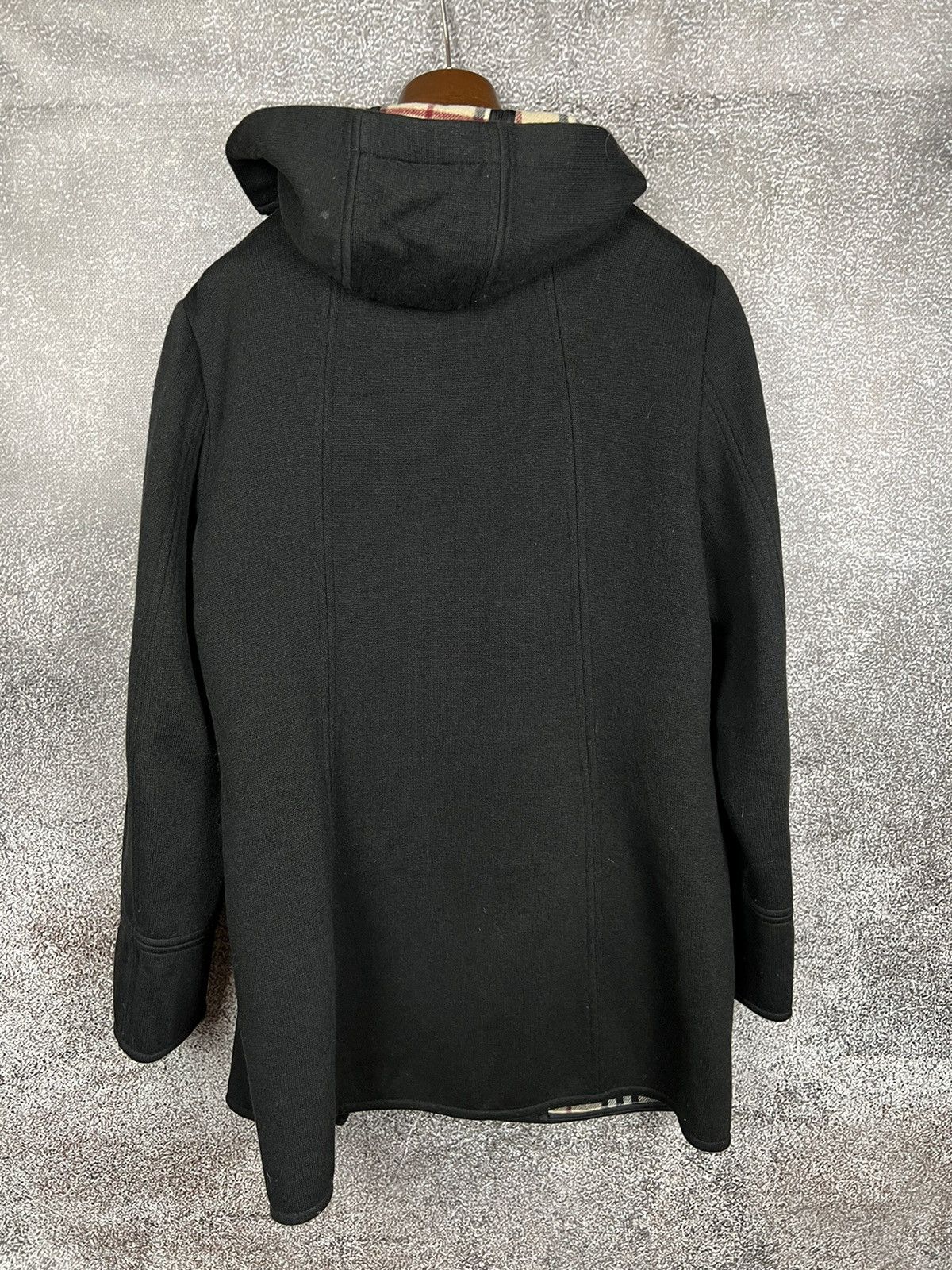 Burberry × Designer Burberry London Hooded Wool Coat nova check zip small logo Size L / US 10 / IT 46 - 6 Thumbnail
