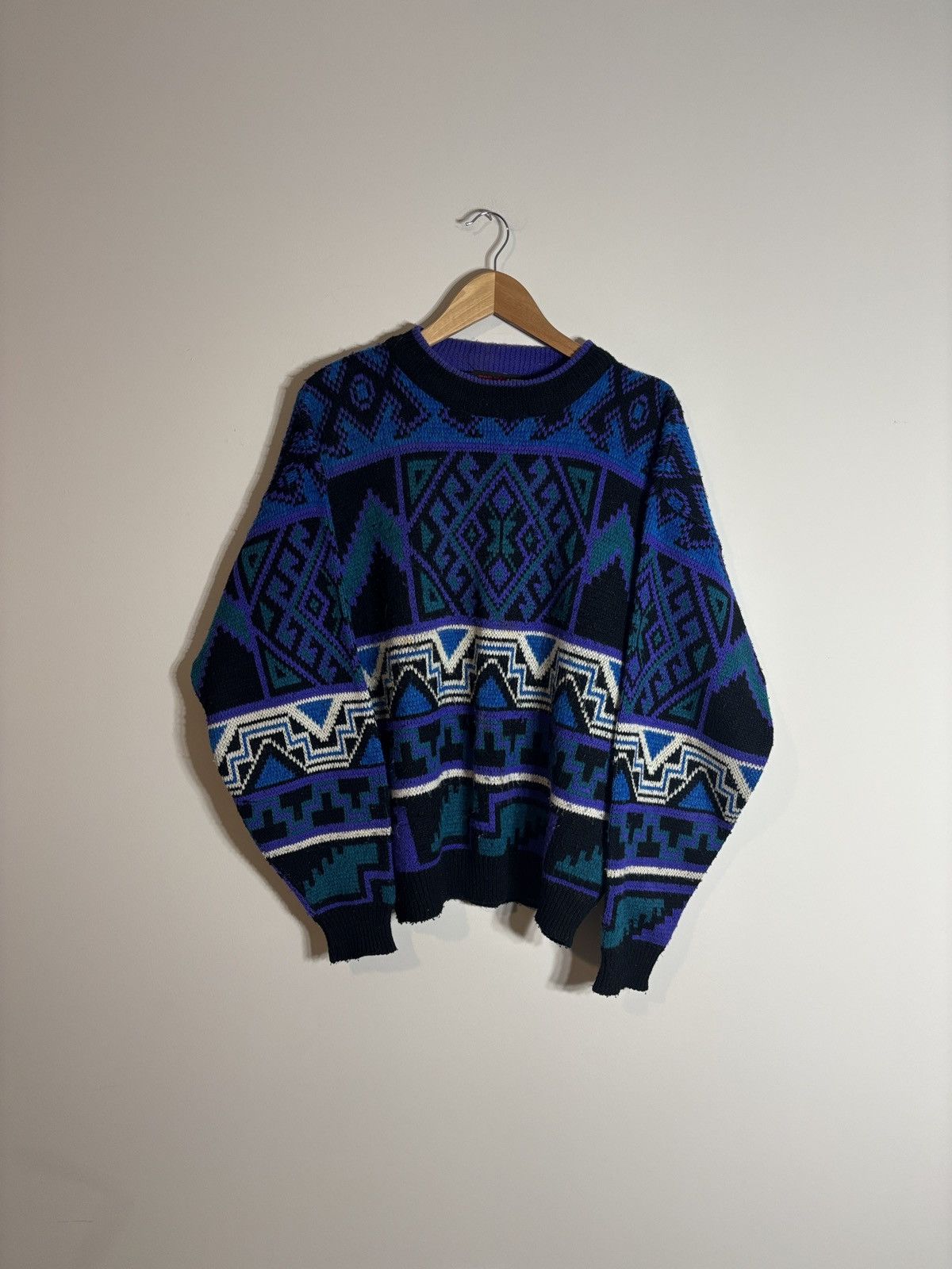 Vintage Vintage Today’s News Sweater Southwest Geometric Grandpa Lg Size US L / EU 52-54 / 3 - 2 Thumbnail