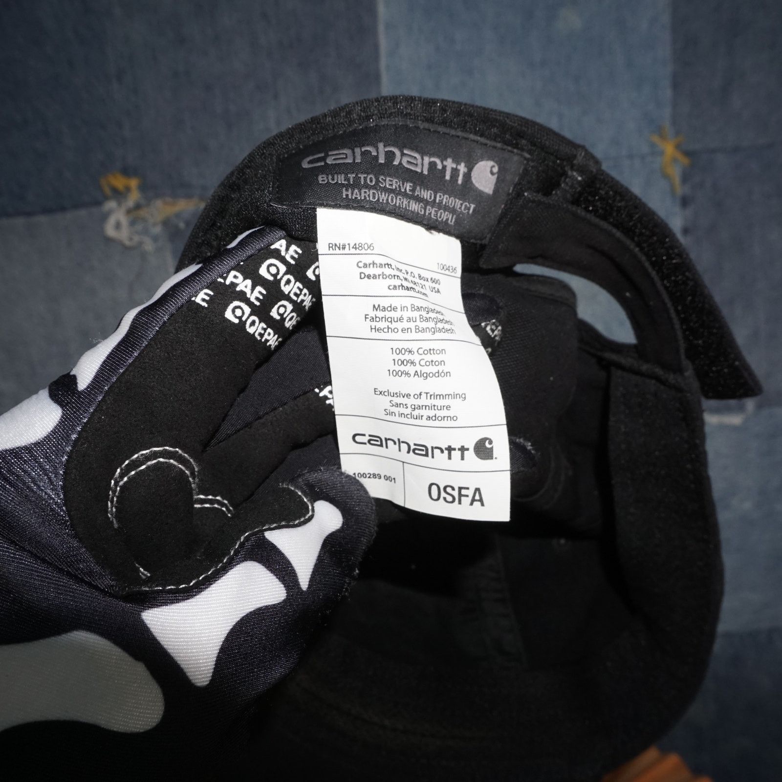 Carhartt OSFA - Vintage / Y2K Work Wear Strap Back Dad Cap Style Hat Size ONE SIZE - 6 Thumbnail