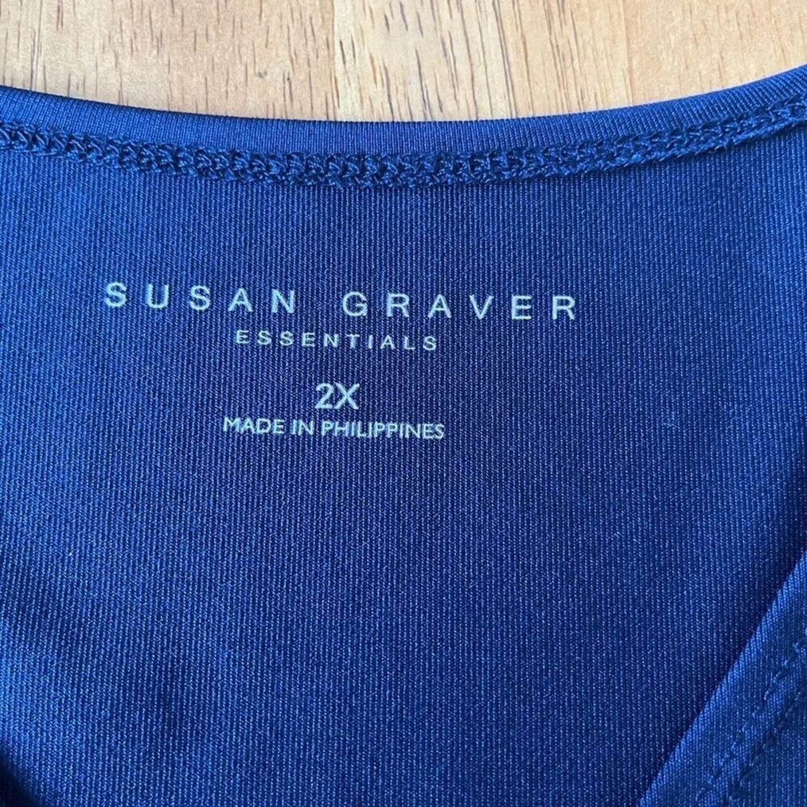 The Unbranded Brand Susan Graver Essentials long sleeved top, size 2X Size XXL / US 16-18 / IT 52-54 - 2 Thumbnail