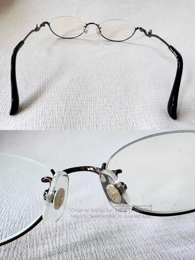 Vivienne Westwood Vivienne Westwood Black Saturn semi-frame glasses Size ONE SIZE - 4 Thumbnail