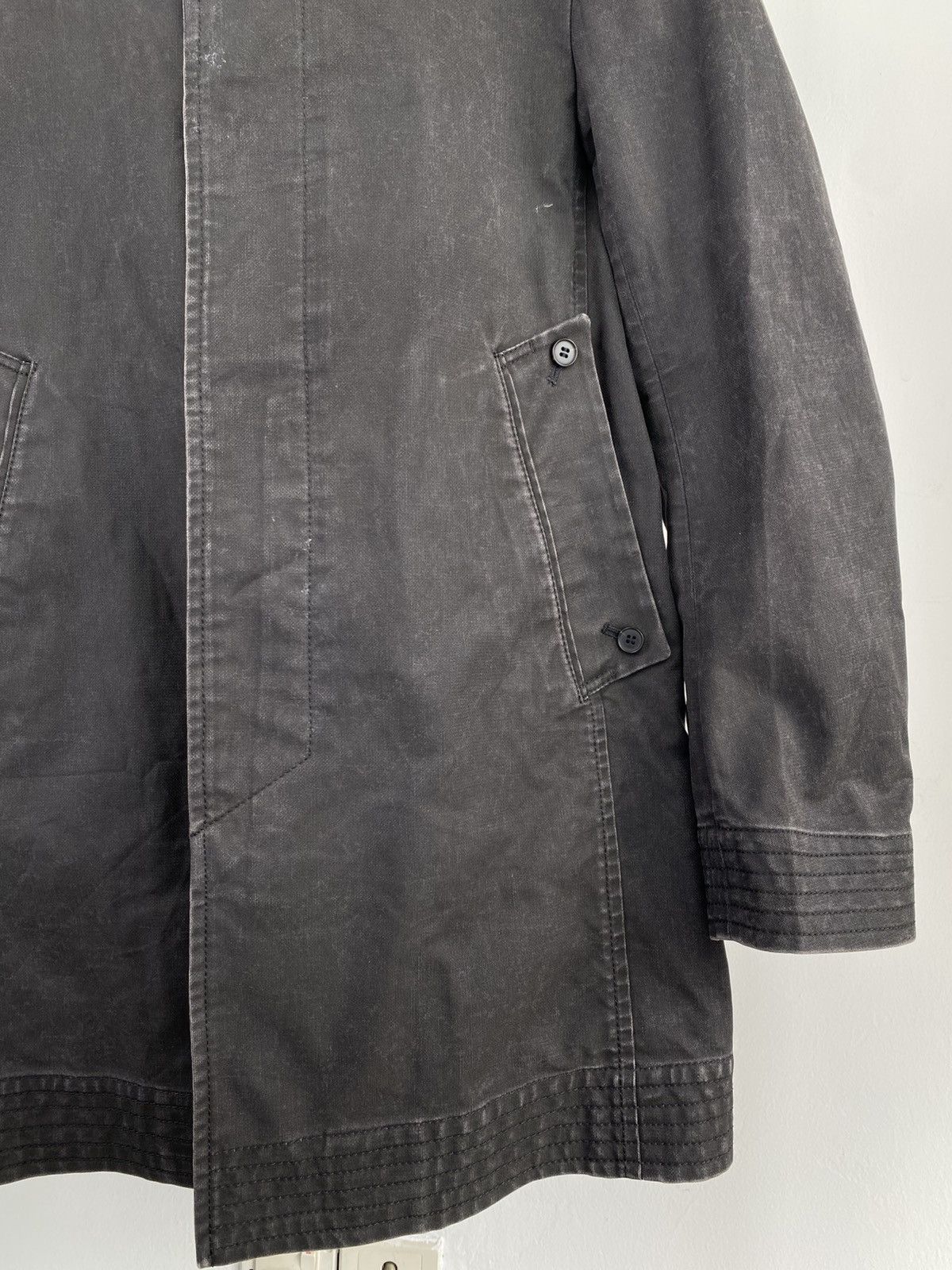 Yohji Yamamoto 90's AAR by Yohji Yamamoto Distressed Black Coat Size US M / EU 48-50 / 2 - 3 Thumbnail