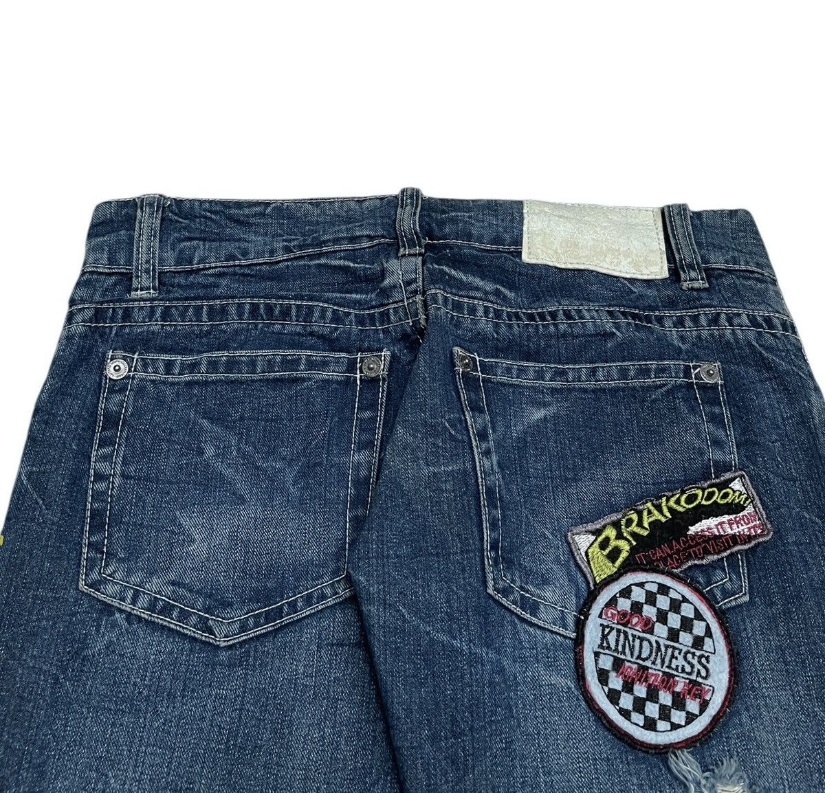 If Six Was Nine × Japanese Brand Rare Design Vintage Brand Witty Pitty Patches Jeans 2000s Size US 33 - 4 Thumbnail