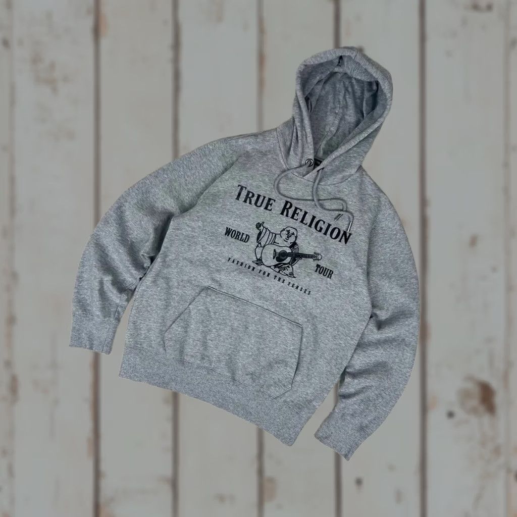 True Religion True Religion METALLIC BUDDHA FLEECE HOODIE Men M Gray Size US M / EU 48-50 / 2 - 1 Thumbnail
