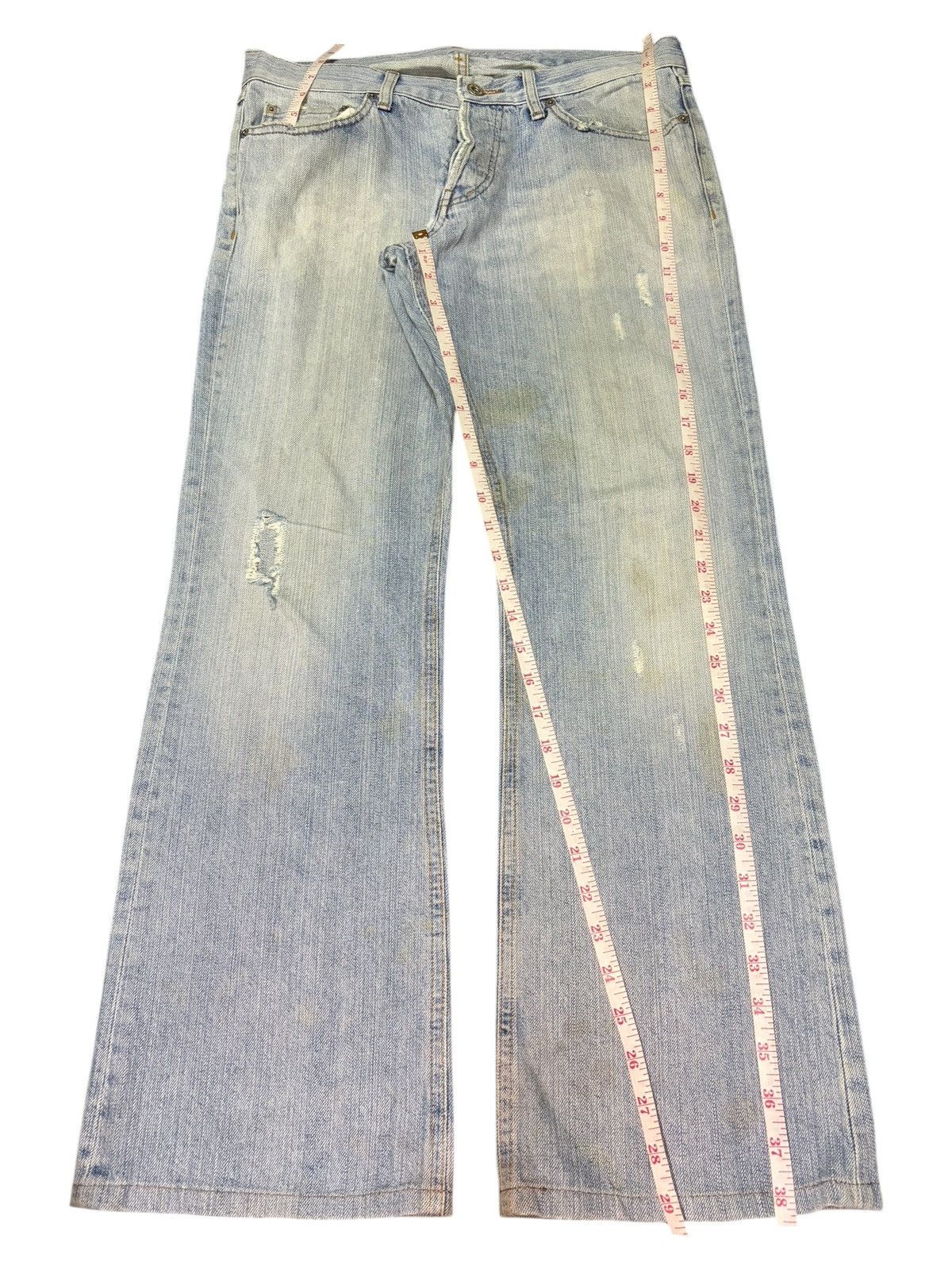Burberry Vintage Burberry Black Label Distress Flare Jeans Size 32" / US 10 / IT 46 - 7 Thumbnail