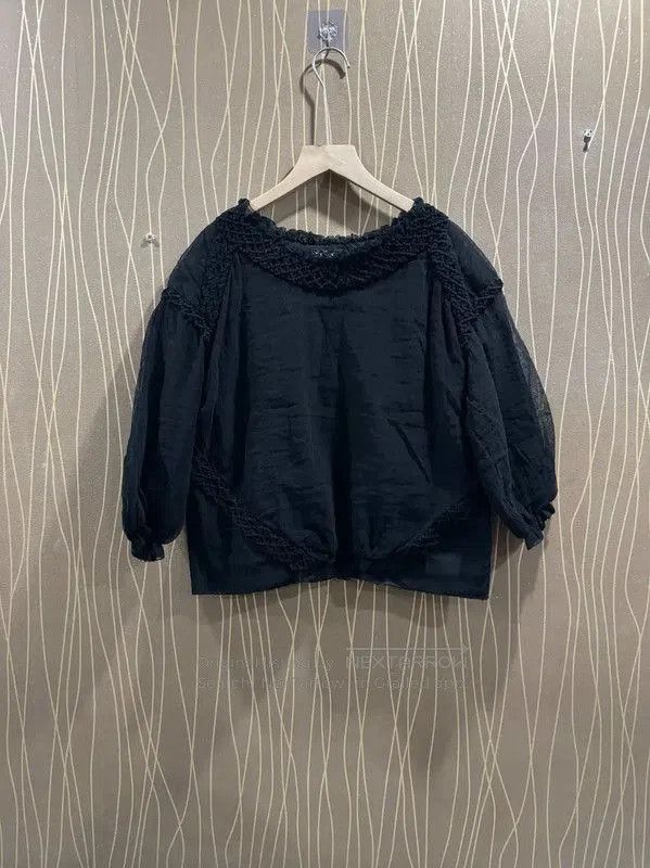 Chanel Black Cotton Pullover Top .