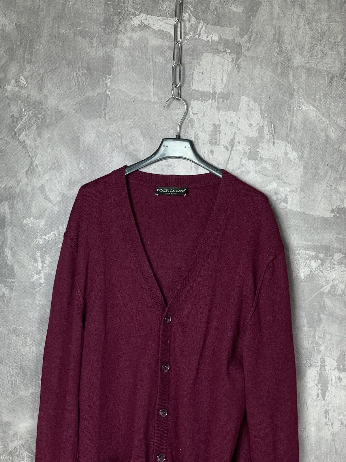 Dolce & Gabbana Dolce & Gabbana Wool Cardigan Knit Sweater Size US M / EU 48-50 / 2 - 2 Thumbnail