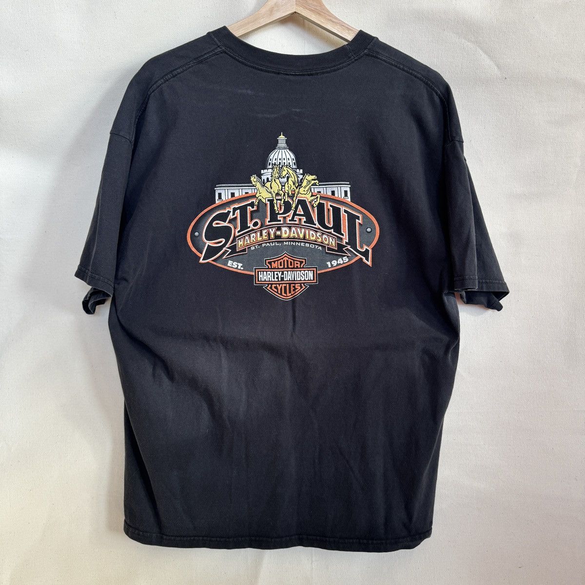 Harley Davidson Harley Davidson “Wanted” Tee - St. Paul MN Size US XL / EU 56 / 4 - 4 Thumbnail