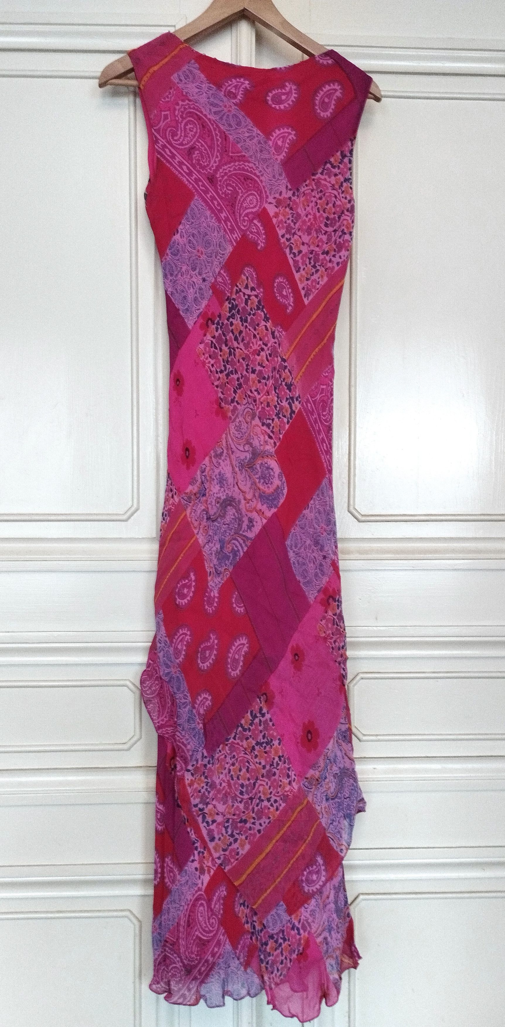 Designer Rene Derhy Robe Cocktail Double Voile Asymétrique T M Size M / US 6-8 / IT 42-44 - 9 Thumbnail