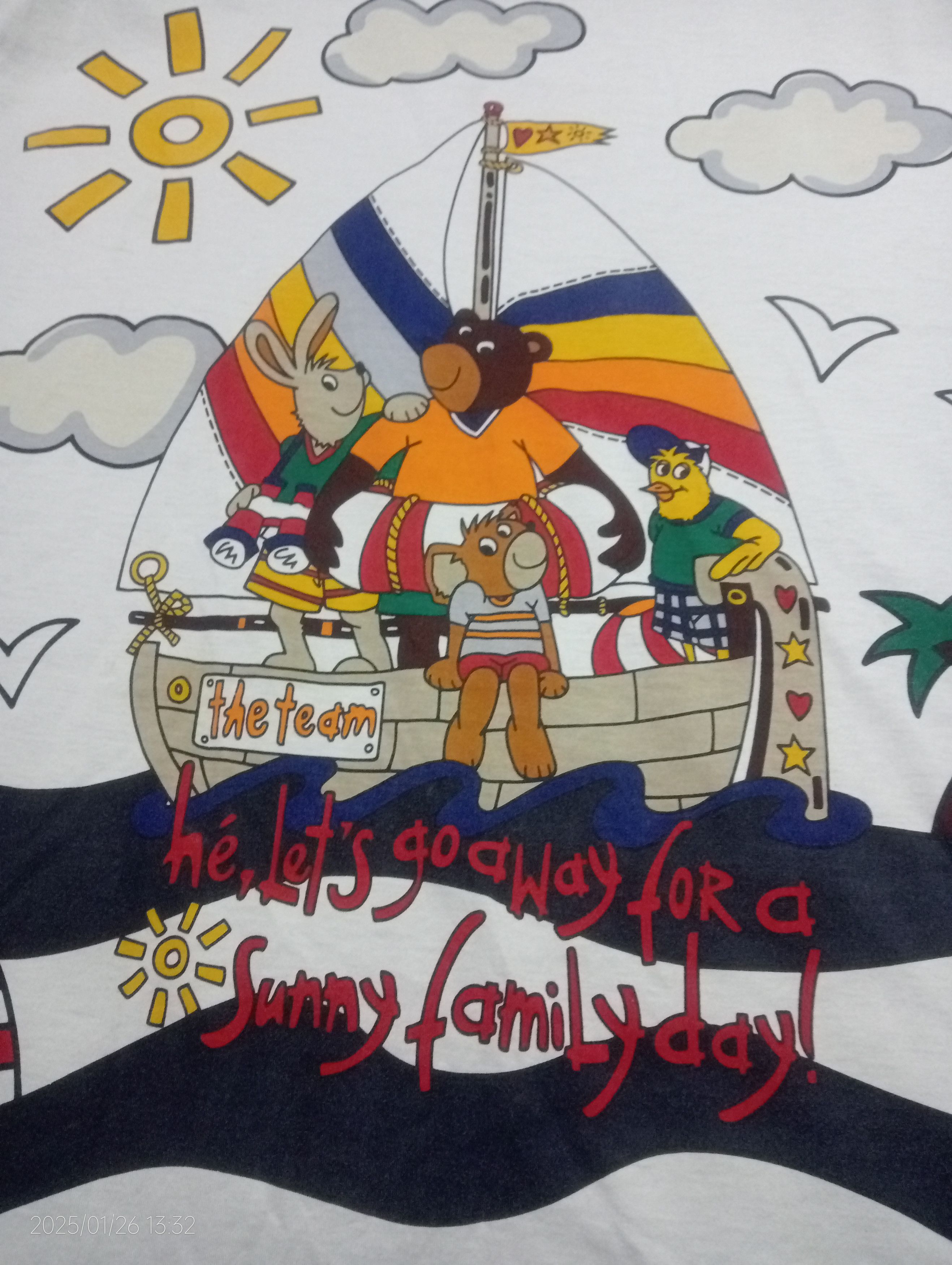 Designer × Jean Charles De Castelbajac Vintage Castelbajac Sport Sunny Family Day Tee Very Rare Size US XL / EU 56 / 4 - 3 Thumbnail