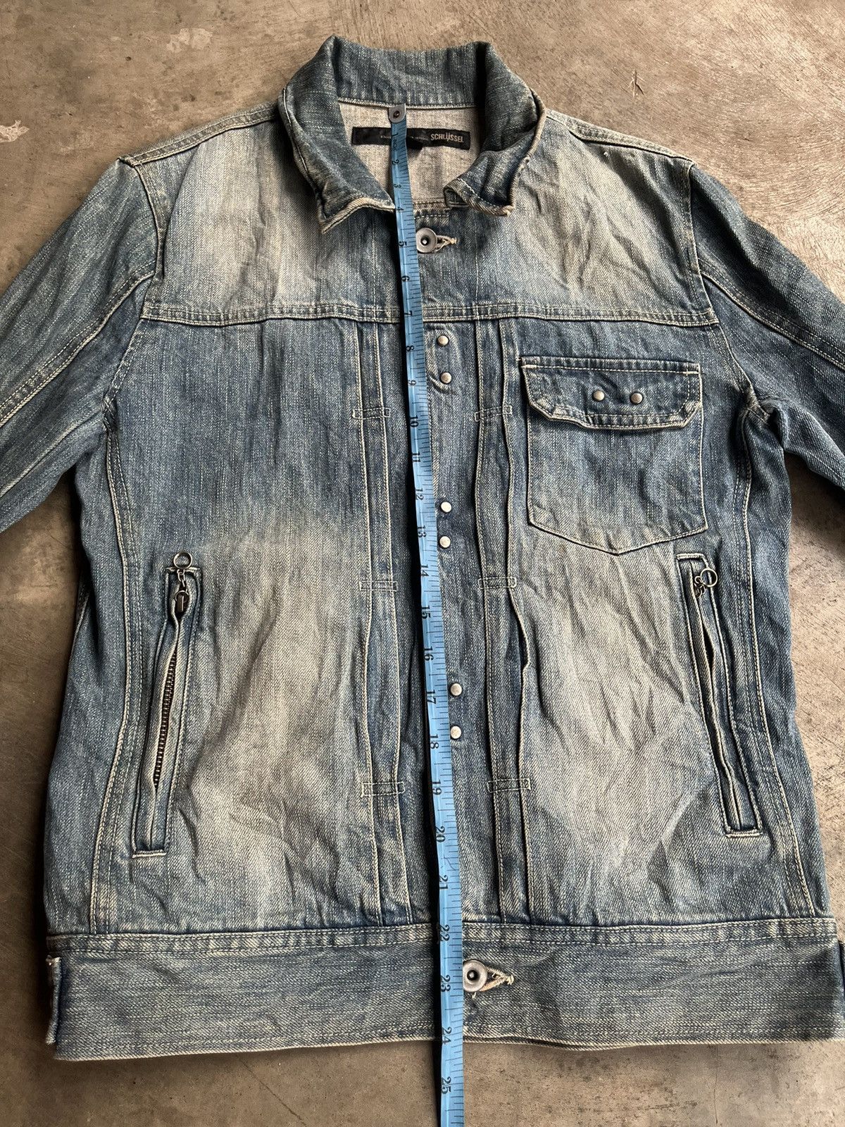 Isamu Katayama Backlash JAPANESE SCHLUSSEL DENIM TYPE1 JACKET GOTHIC PUNK STYLE Size US M / EU 48-50 / 2 - 9 Thumbnail