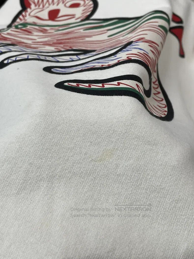 Gucci Gucci White line cat letter logo hooded sweatshirt Size S / US 4 / IT 40 - 7 Thumbnail
