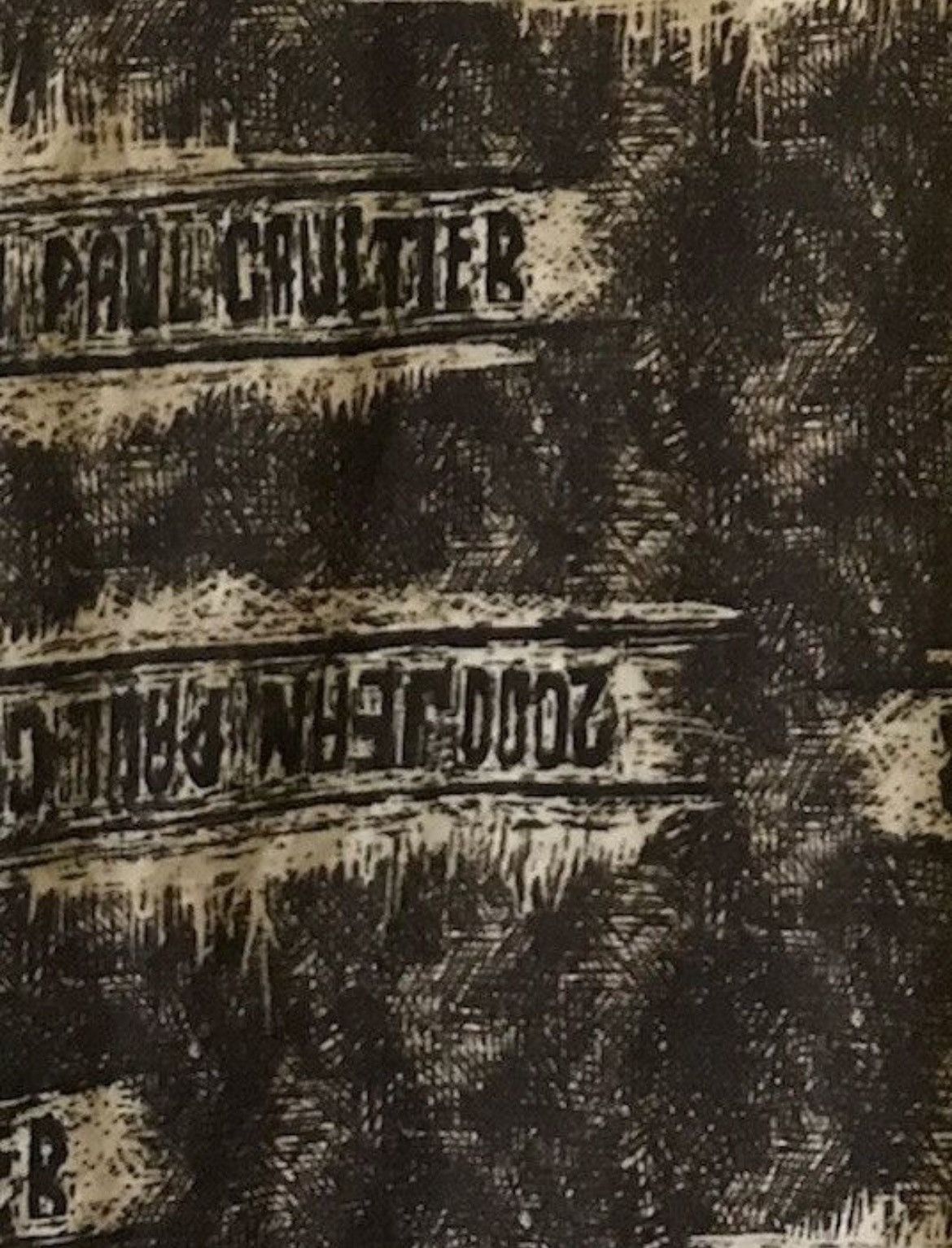 Jean Paul Gaultier SS 2000 Collection of Jean Paul Gaultier Overprint Tee Size US XXS / EU 40 - 10 Thumbnail