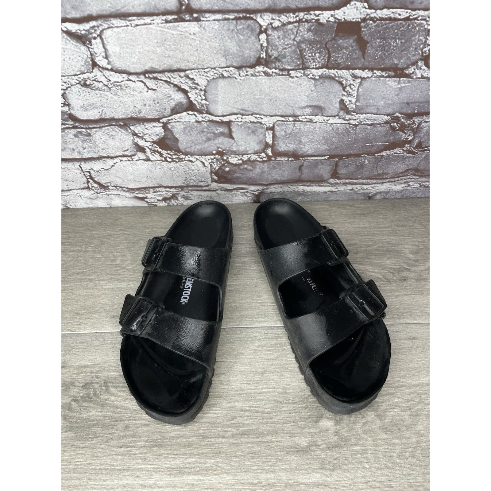 Birkenstock Birkenstock Arizona Essentials EVA Black Foam Slides Sandals Size US 7.5 / IT 37.5 - 13 Thumbnail