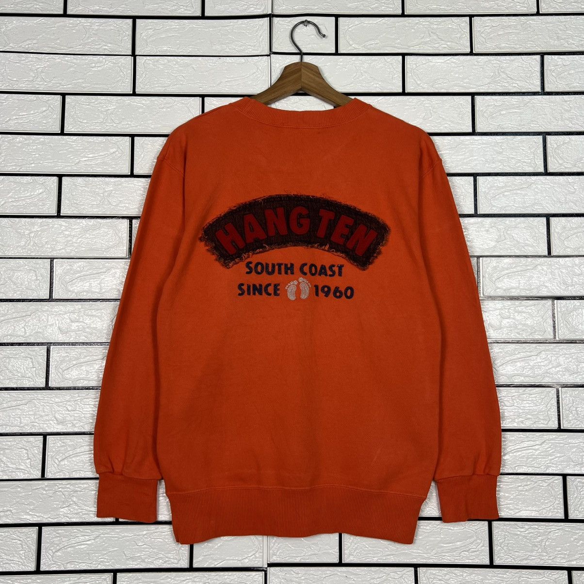 Hang Ten Y2k Vintage HANG TEN Big Logo Crewneck Sweatshirt #3942-C180 Size US S / EU 44-46 / 1 - 1 Thumbnail