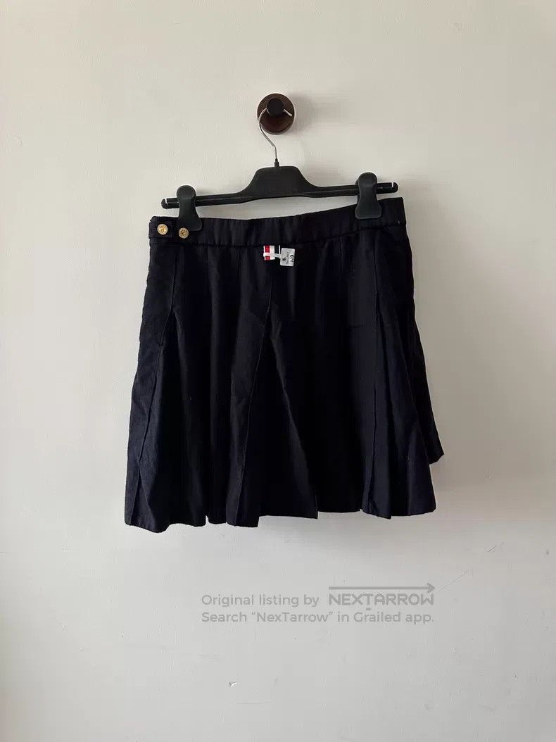 Thom Browne Thom Browne Blue Pleated Skirt Size 28" / US 6 / IT 42 - 2 Thumbnail