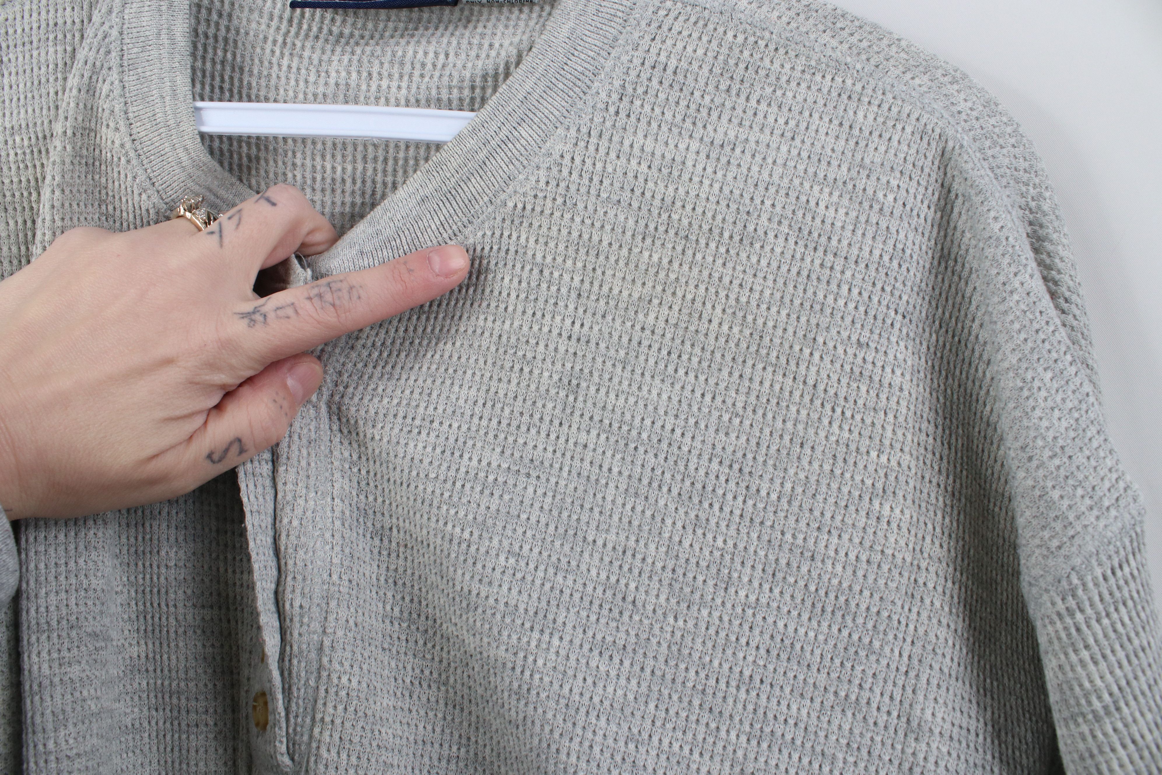 Vintage Vintage 90s Streetwear Thermal Waffle Knit Henley T-Shirt Size L / US 10 / IT 46 - 4 Thumbnail