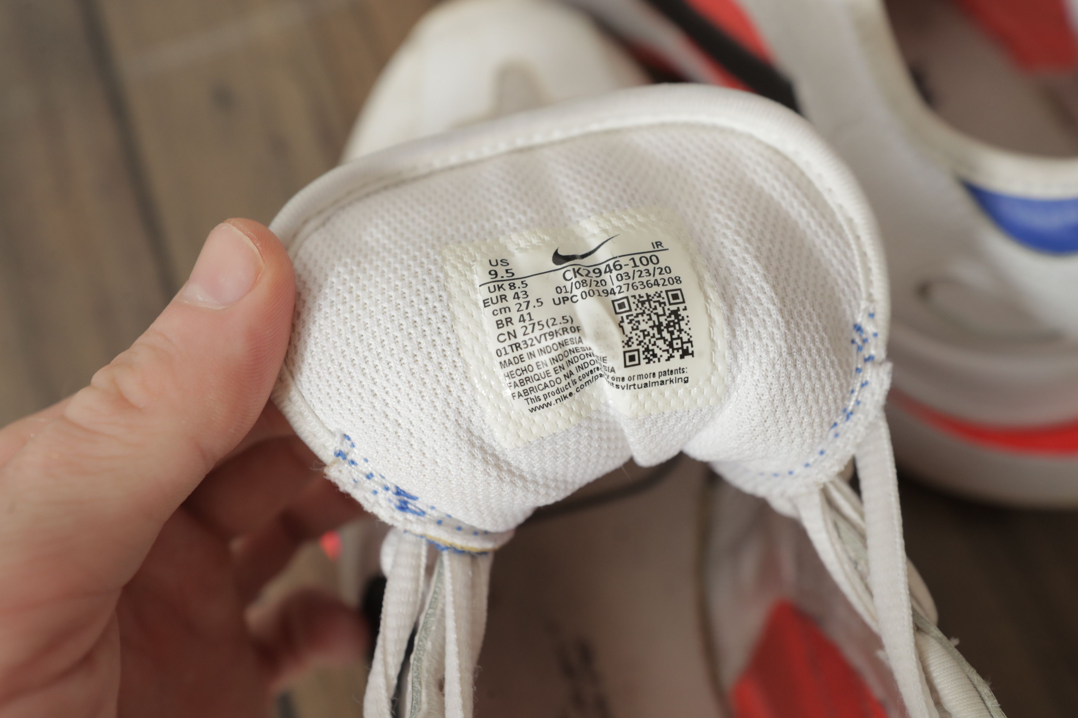 Nike Nike Air Zoom Division White Game Royal (9.5) Size US 9.5 / EU 42-43 - 11 Thumbnail