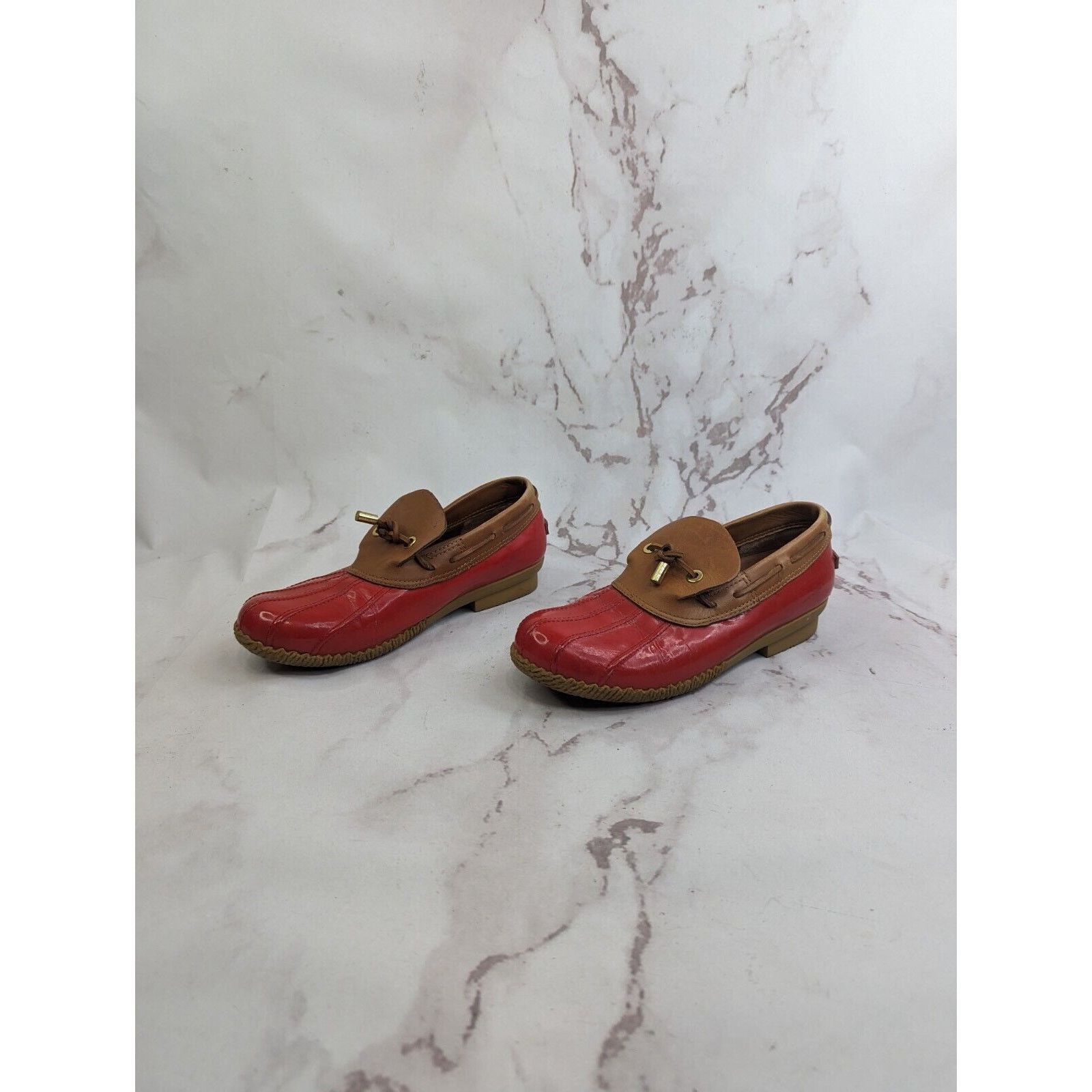 Tory Burch Tory Burch Loafer Women 9 Wellie Slip Shoe Leather Rain Boat Size US 9 / IT 39 - 5 Thumbnail