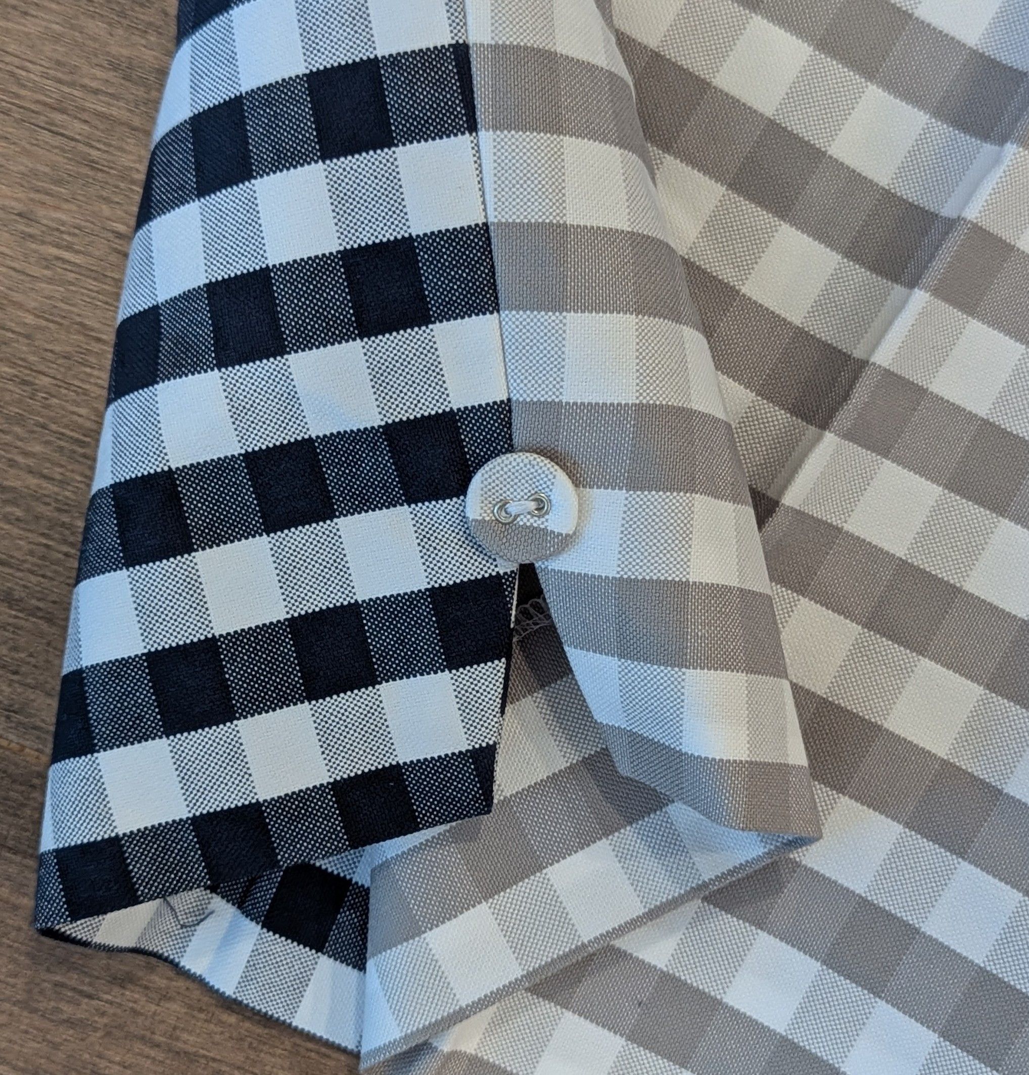 Thom Browne THOM BROWNE Gingham Check Cotton Shorts Gray Mix 2 - Medium Size US 32 / EU 48 - 5 Thumbnail