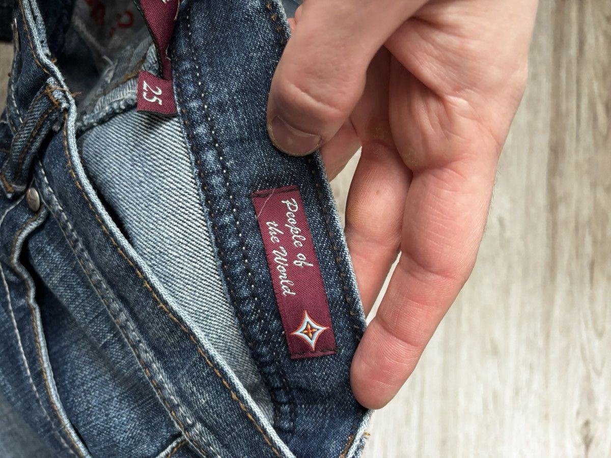 Other People of the World Vintage Y2K Flare Jeans Made in USA Size 25" / US 0 / IT 36 - 14 Thumbnail