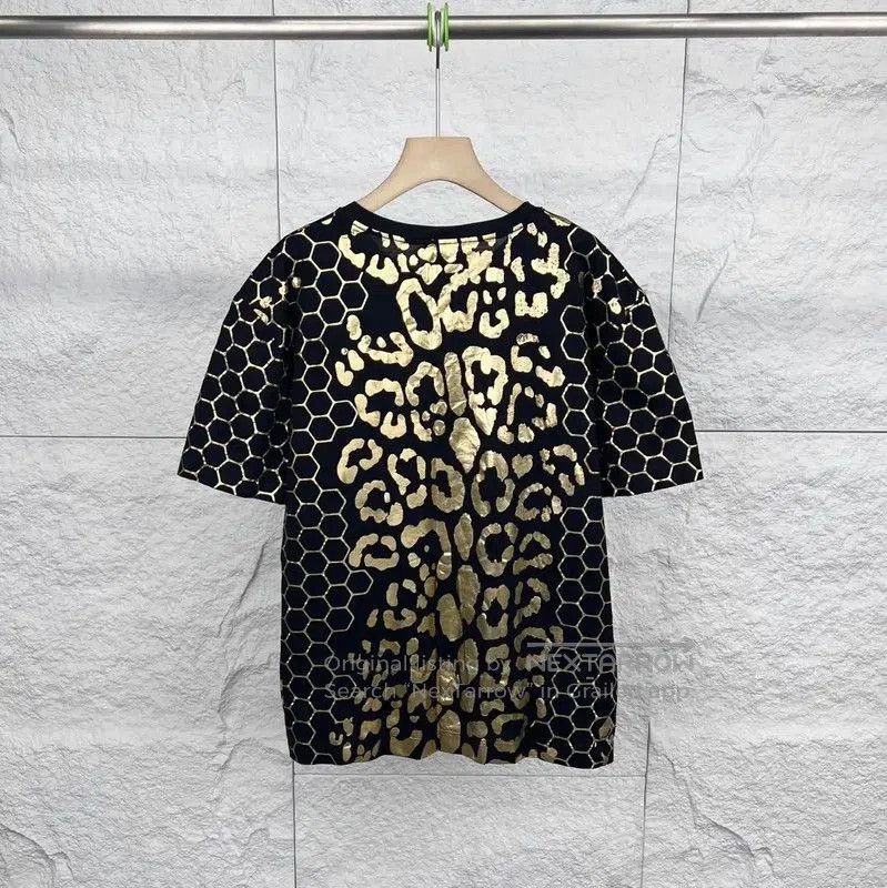 Versace Versace Black Cotton T-Shirt with Gold Design . Size US XXL / EU 58 / 5 - 2 Thumbnail