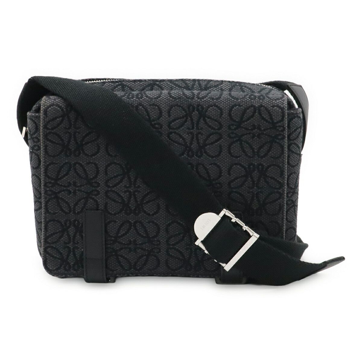 Loewe Loewe Loewe Repeat Anagram Canvas Shoulder Bag Textile Crossbody Bag DUTY FREE for USA Size ONE SIZE - 1 Thumbnail
