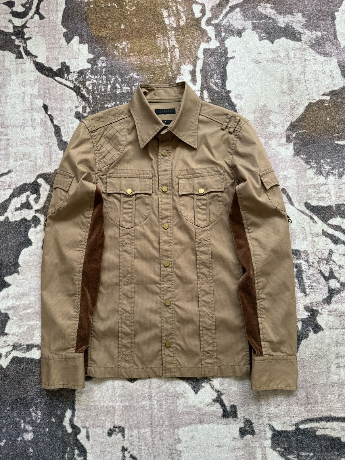 JUN MEN 00’s JLine by Junmen military style shirt Size US M / EU 48-50 / 2 - 1 Thumbnail