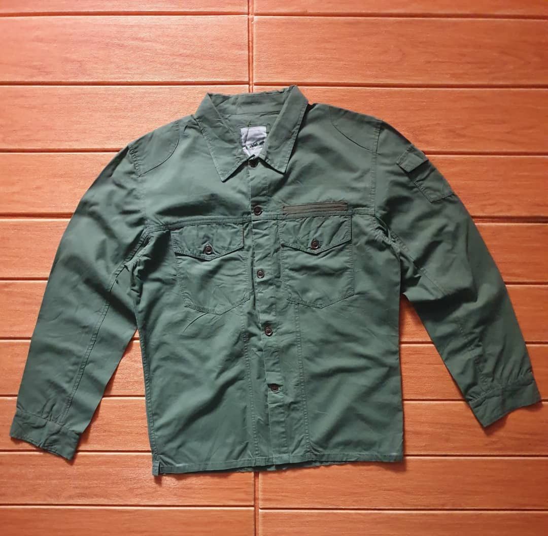 Japanese Brand 💥Doublefocus green military harajuku jacket Size US M / EU 48-50 / 2 - 1 Thumbnail