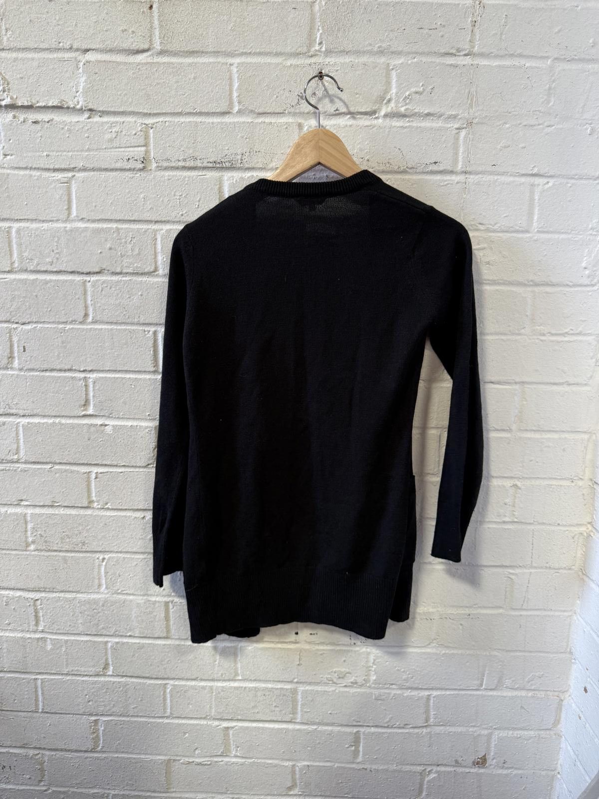 NEXT Next Black Knit Open Front Cardigan Sweater, Size 10 Size M / US 6-8 / IT 42-44 - 1 Thumbnail