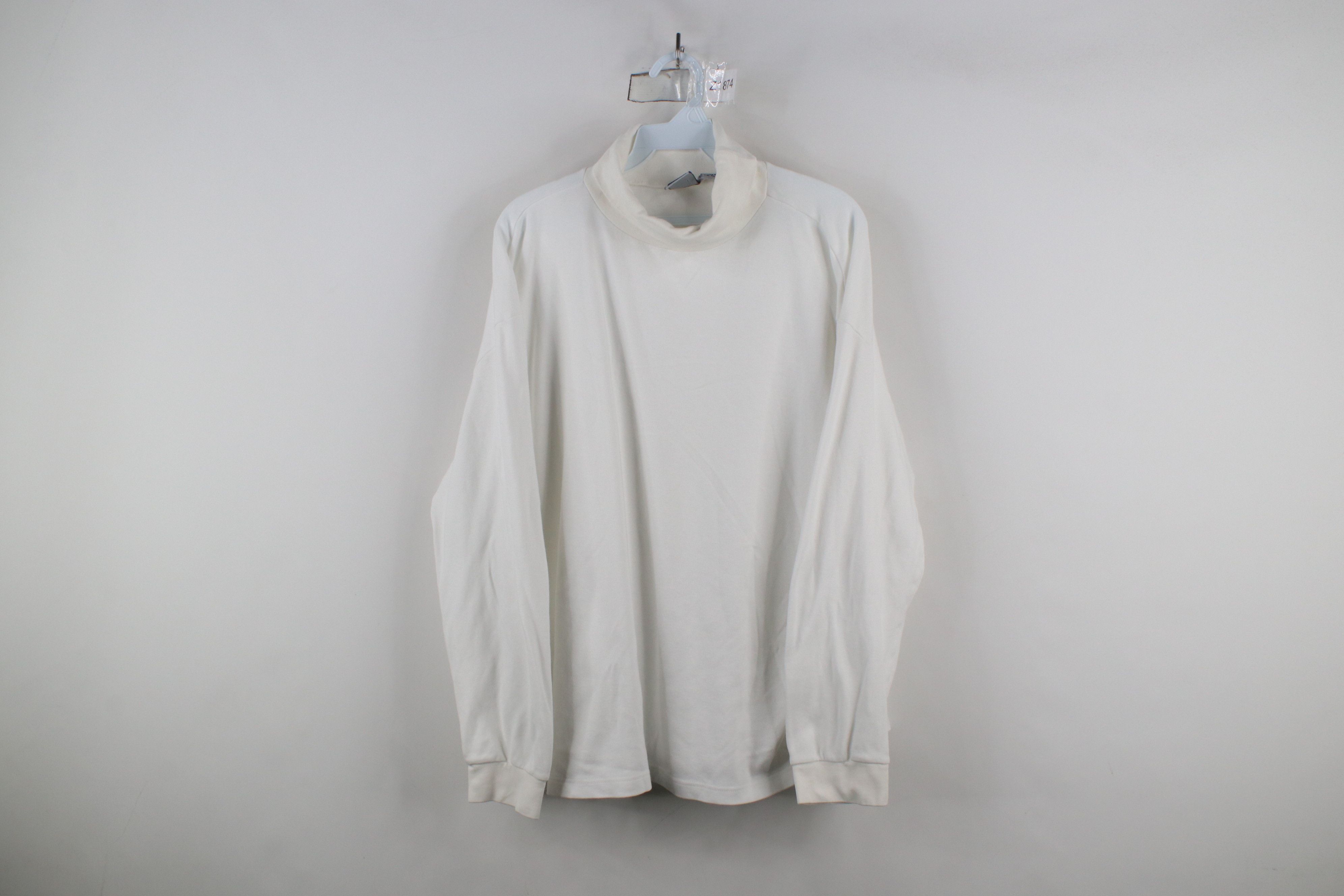 Vintage Vintage 90s Streetwear Long Sleeve Turtleneck T-Shirt Cotton Size US XL / EU 56 / 4 - 1 Thumbnail