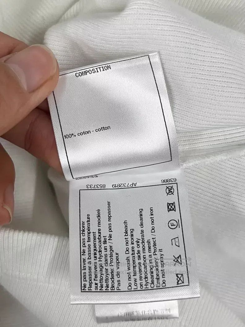 Chanel Chanel White short-sleeved T-shirt with studded bead embro Size XS / US 0-2 / IT 36-38 - 6 Thumbnail