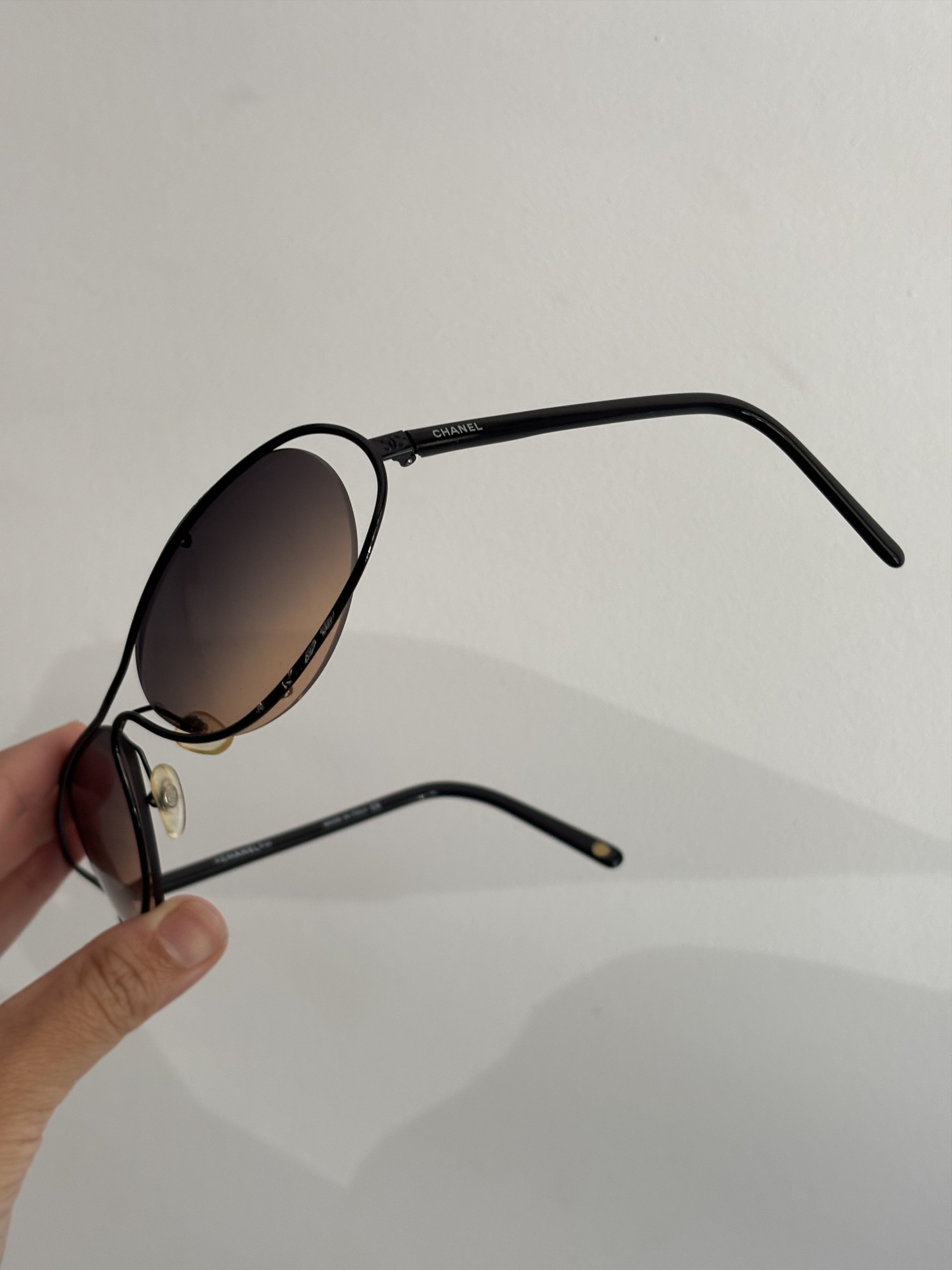 Chanel CHANEL Sunglasses 4020 Rimless Rhinestone 4017 Shields Size ONE SIZE - 7 Thumbnail