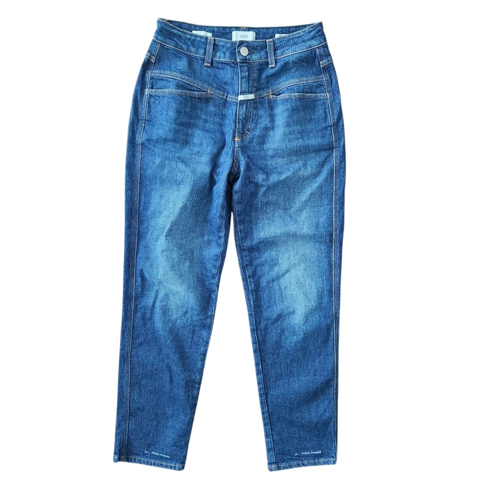 CLOSED CLOSED Pedal Pusher Jeans Blue 42 Designer Straight Leg Size 29" - 1 Thumbnail