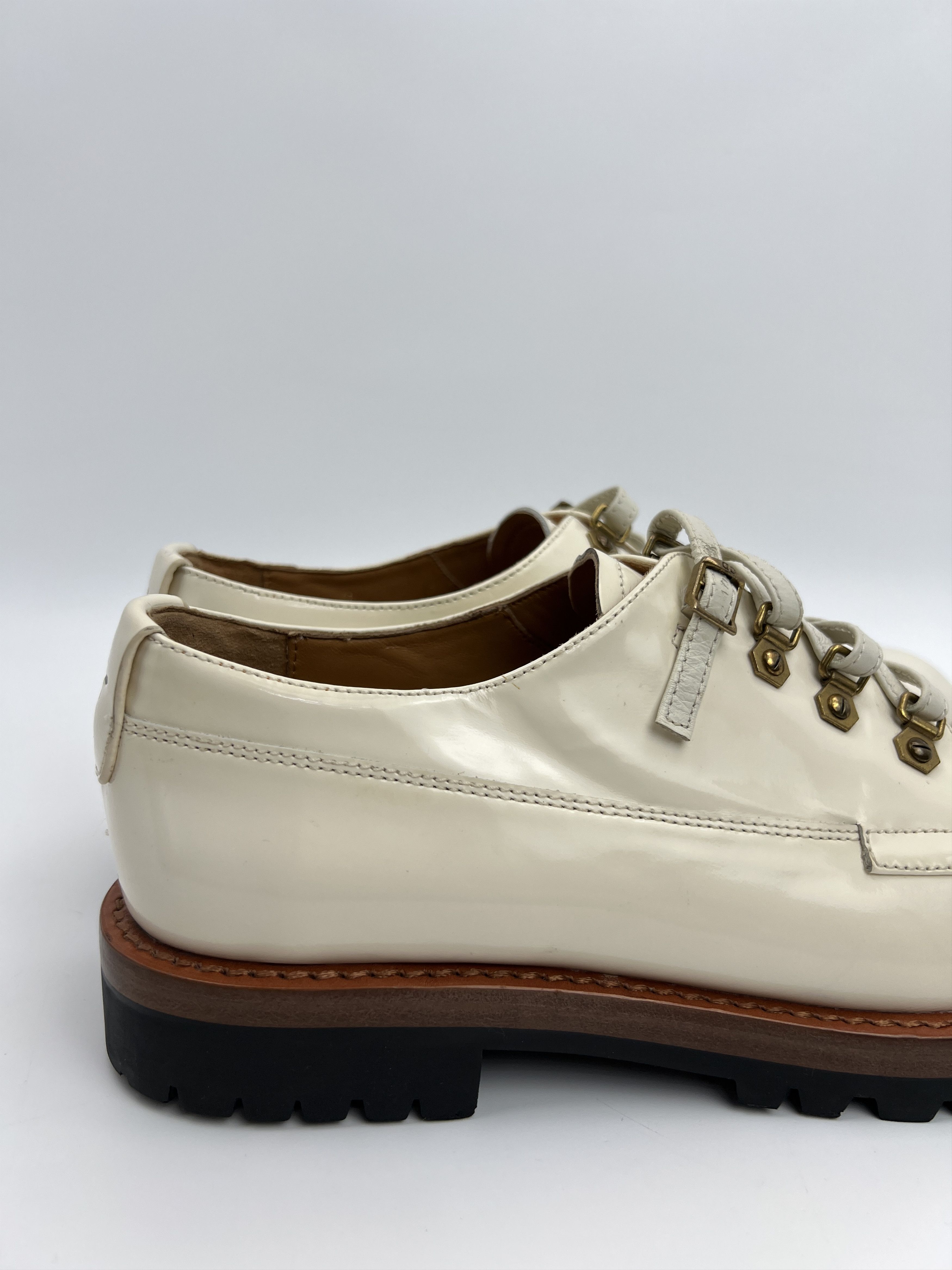 Dior Vintage Christian Dior Heavy Chunky Brogues Patent Leather Size US 9 / IT 39 - 12 Thumbnail